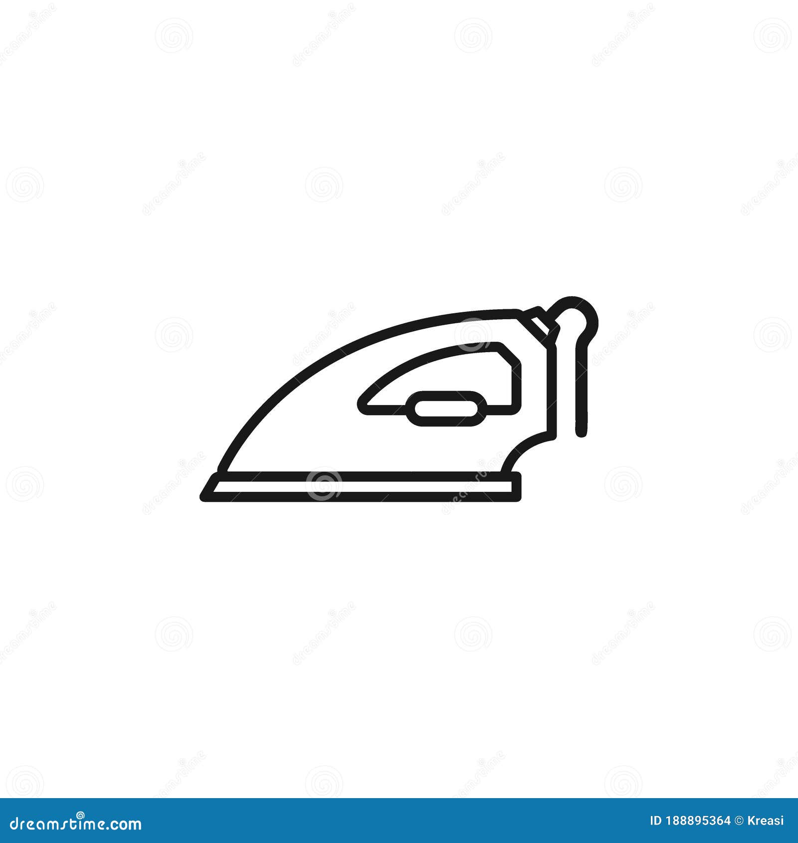 Iron Icon Flat Vector Illustration Stock Vector Illustration of care