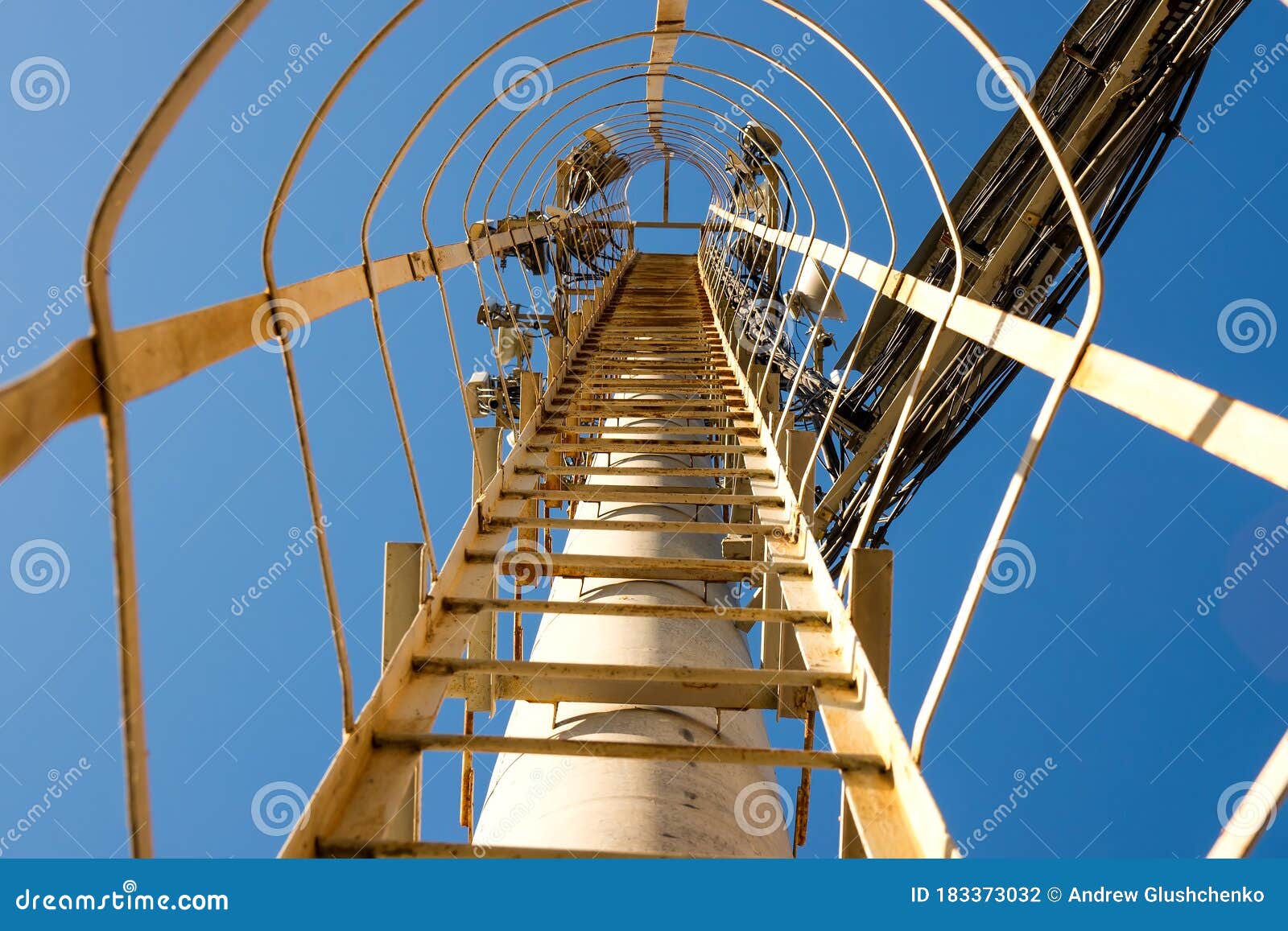 Iron Ladder Lying On The Grass RoyaltyFree Stock Photography