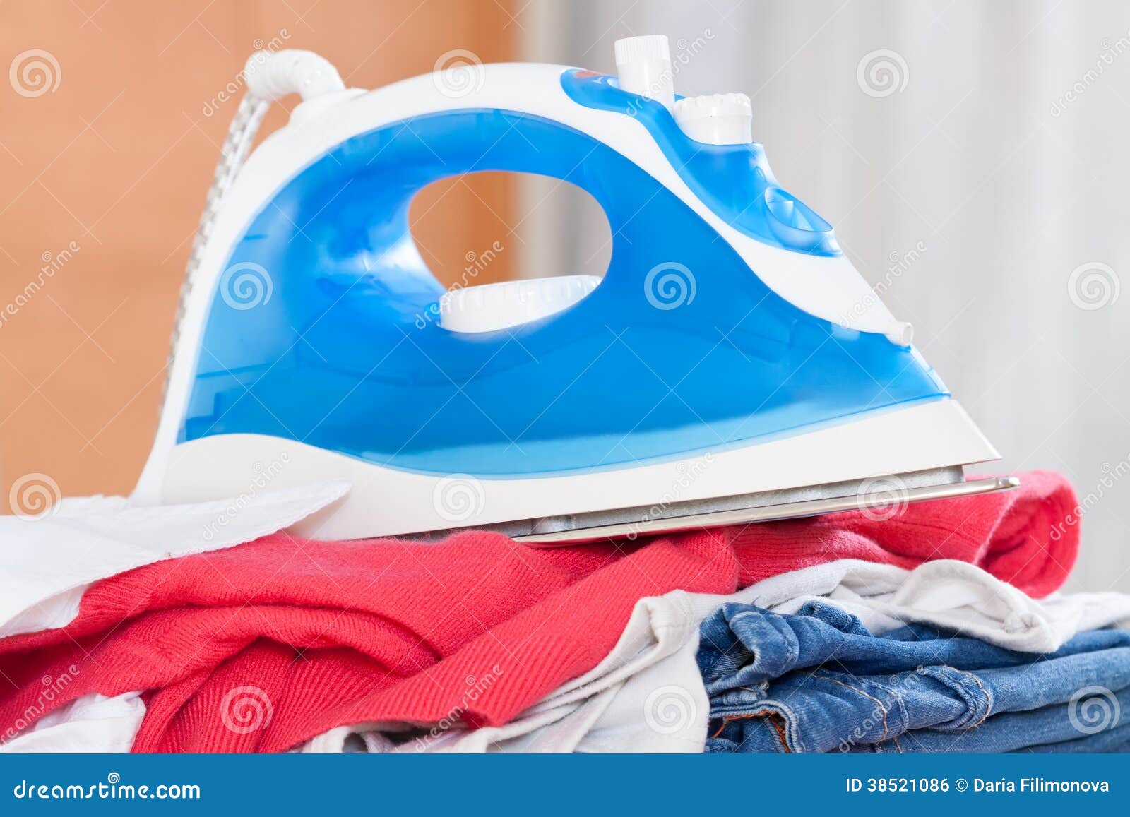 Iron on laundry stock photo. Image of fashion, equipment 38521086