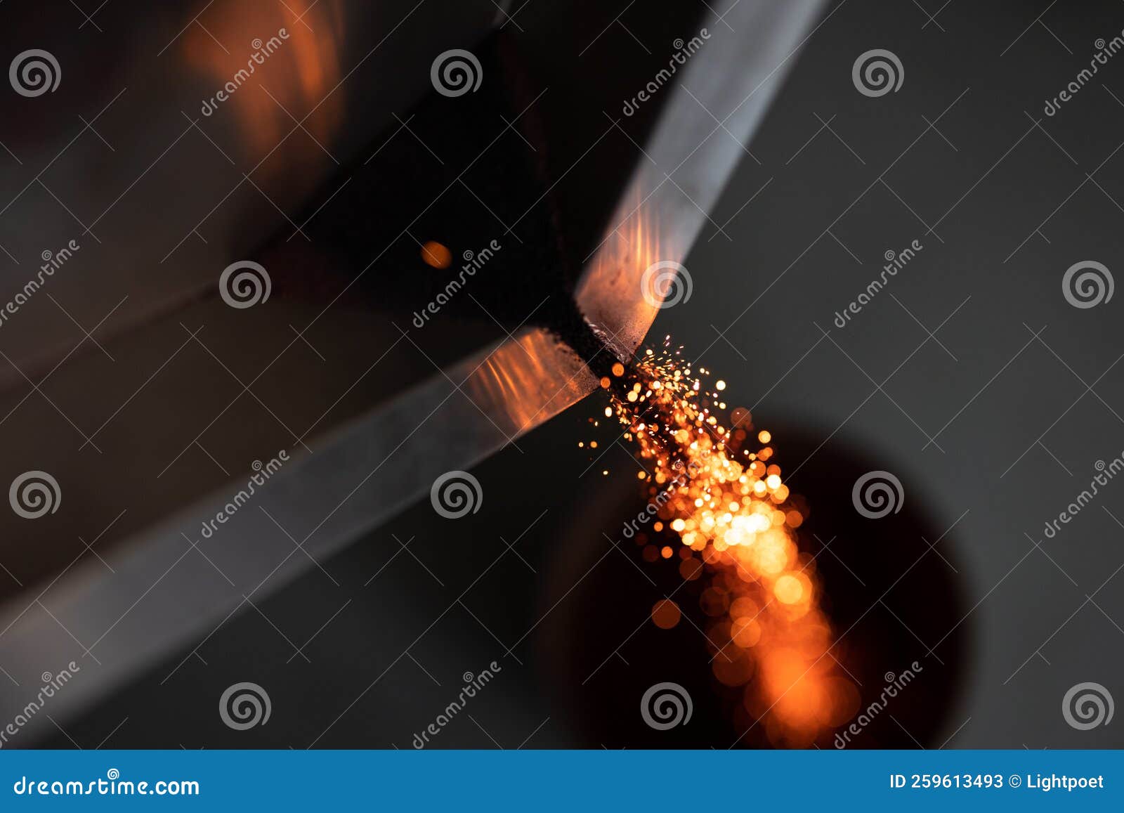 iron nanoparticles burning in a lab