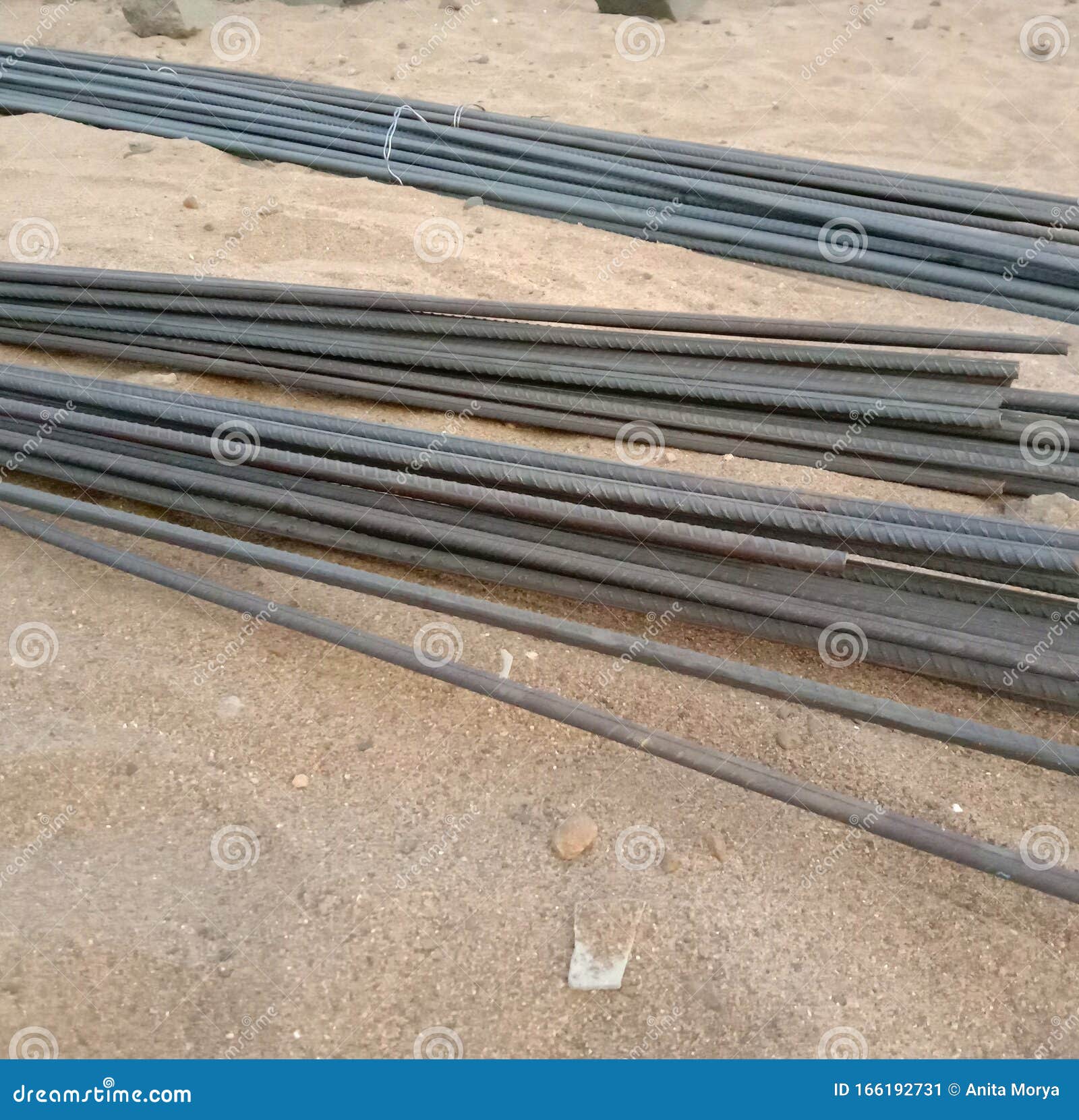 Iron Rods for Long Lasting Building Stock Image Image of background