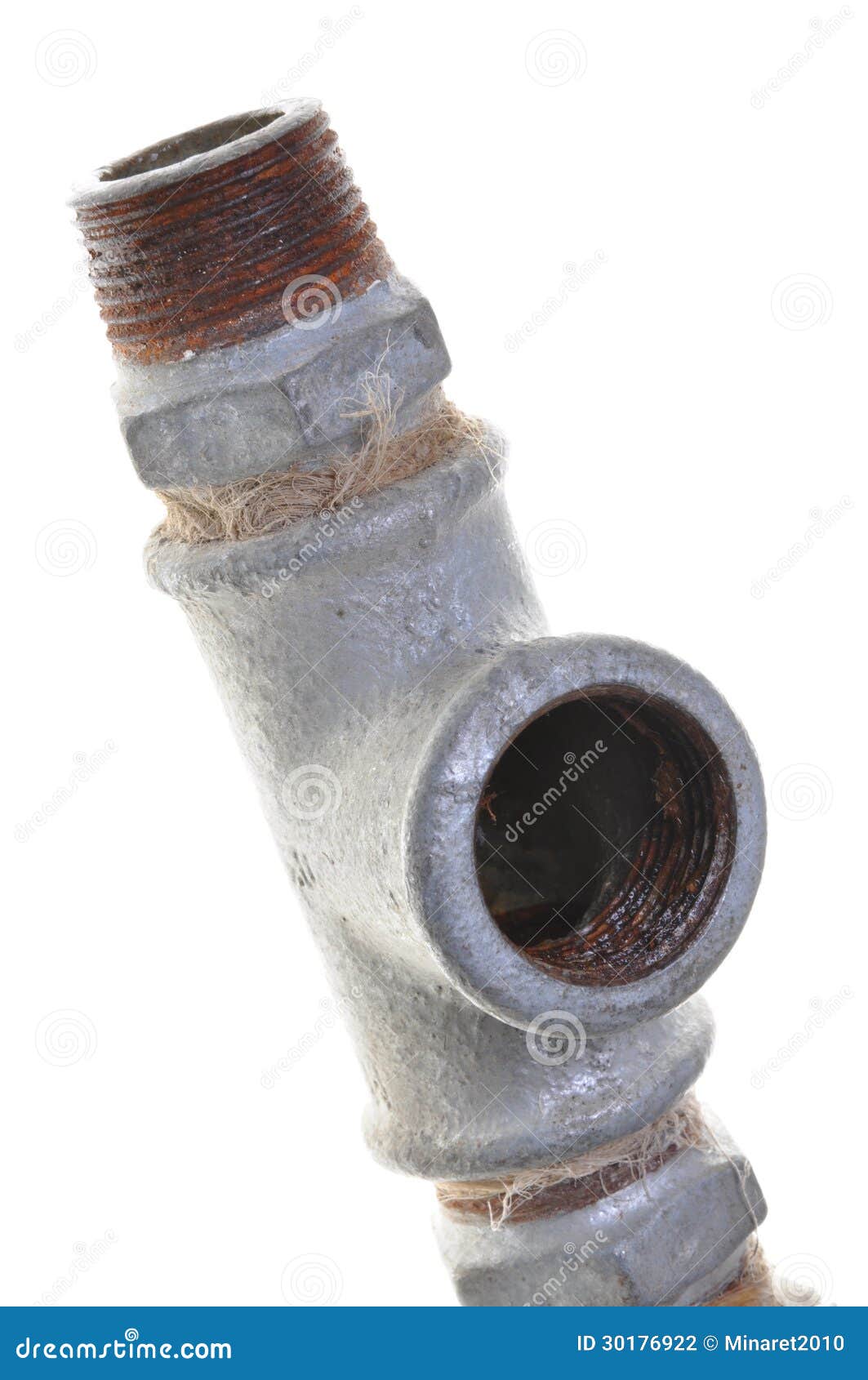 Iron rusty pipe fittings stock photo. Image of plumber 30176922