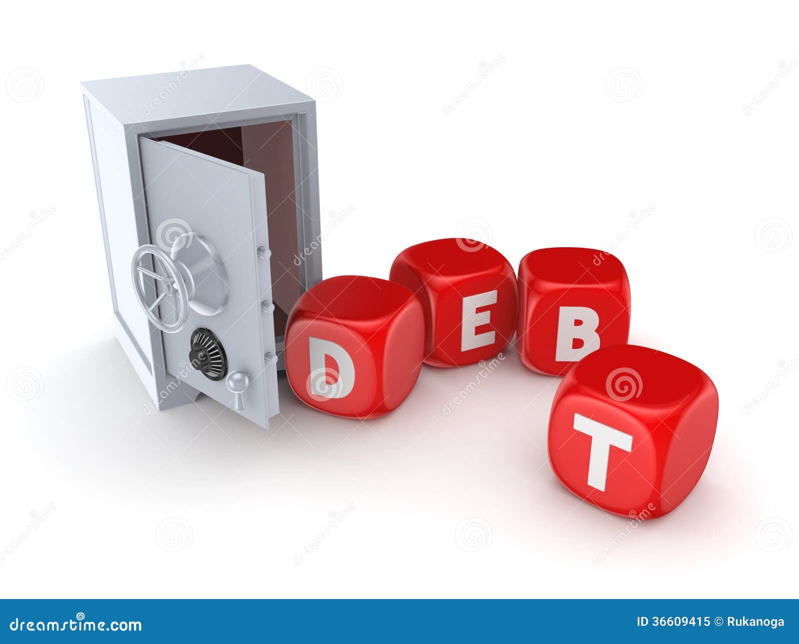 Iron safe and word DEPT. stock illustration. Illustration of loss