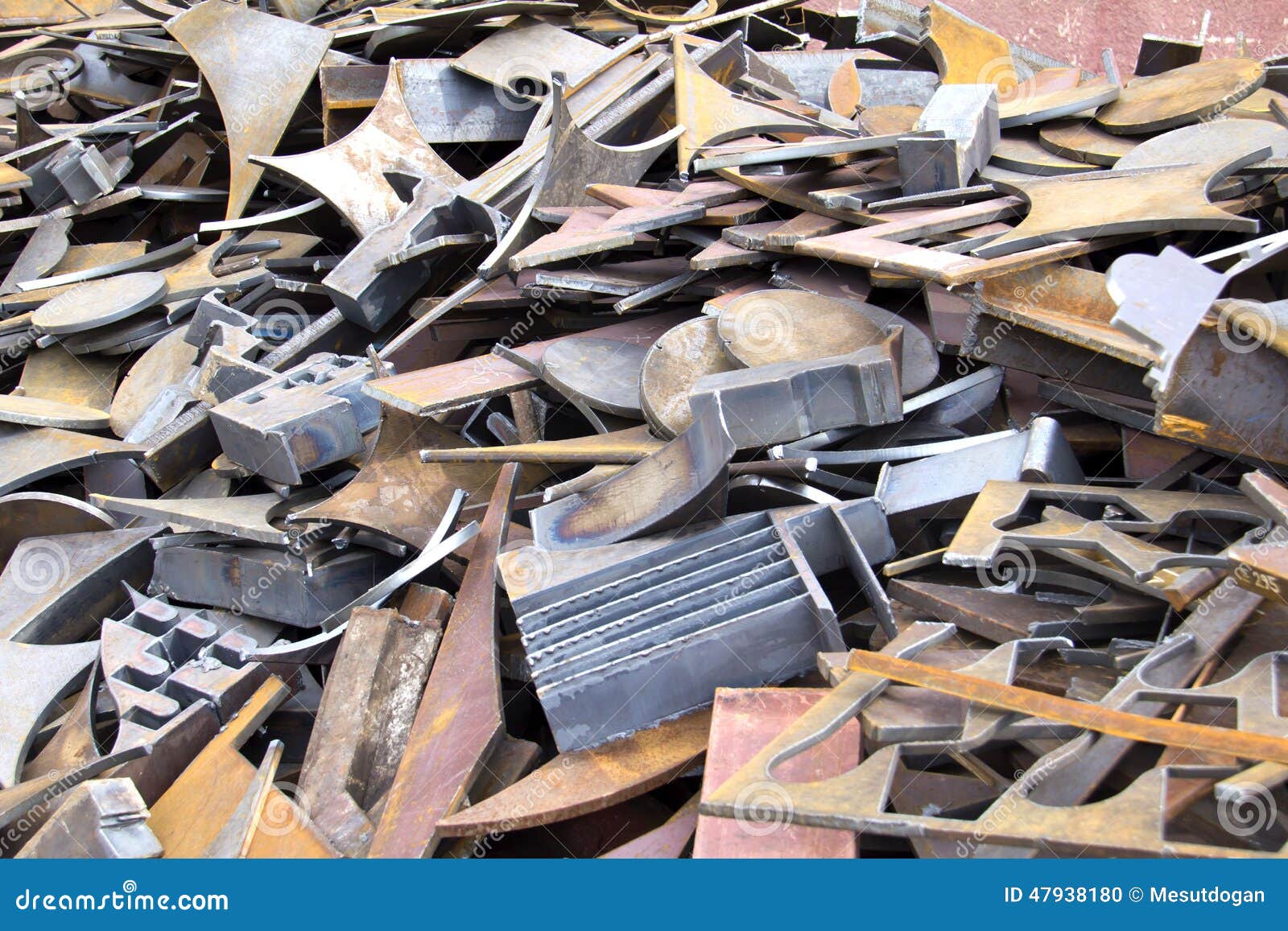 Iron scrap material stock photo. Image of iron, line 47938180