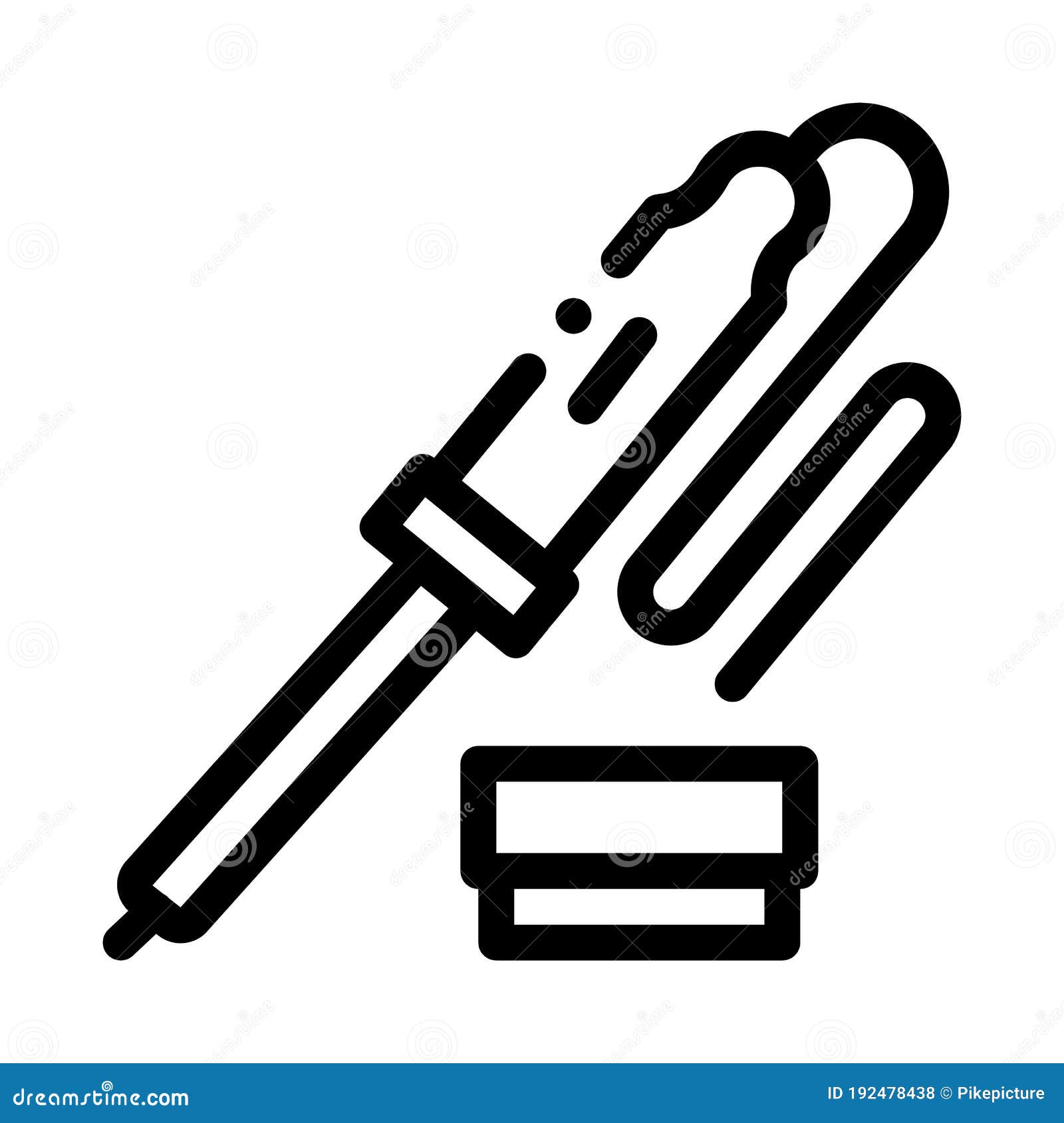 Iron Solder Tool Icon Vector Outline Illustration Stock Vector ...