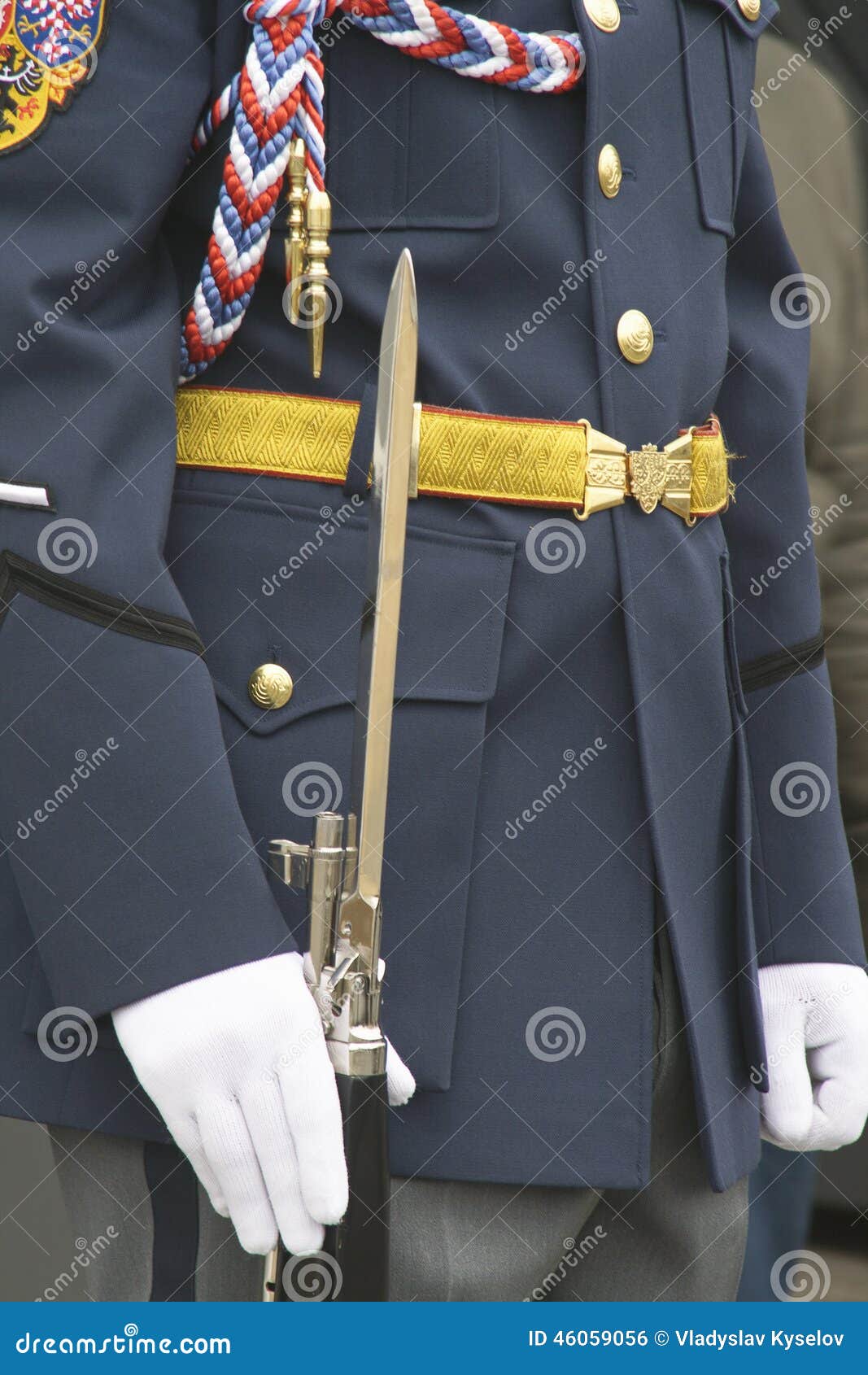 iron spear on part of the parade uniform