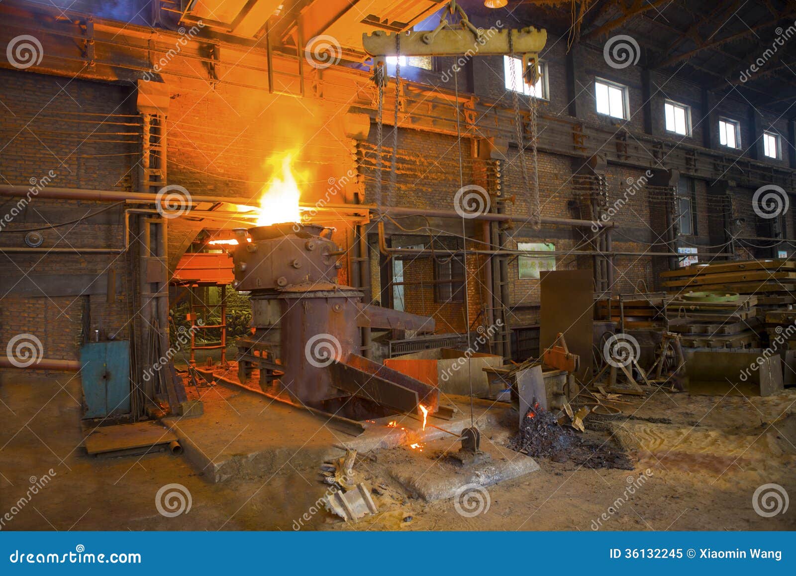 Iron and steel industry stock image. Image of working 36132245