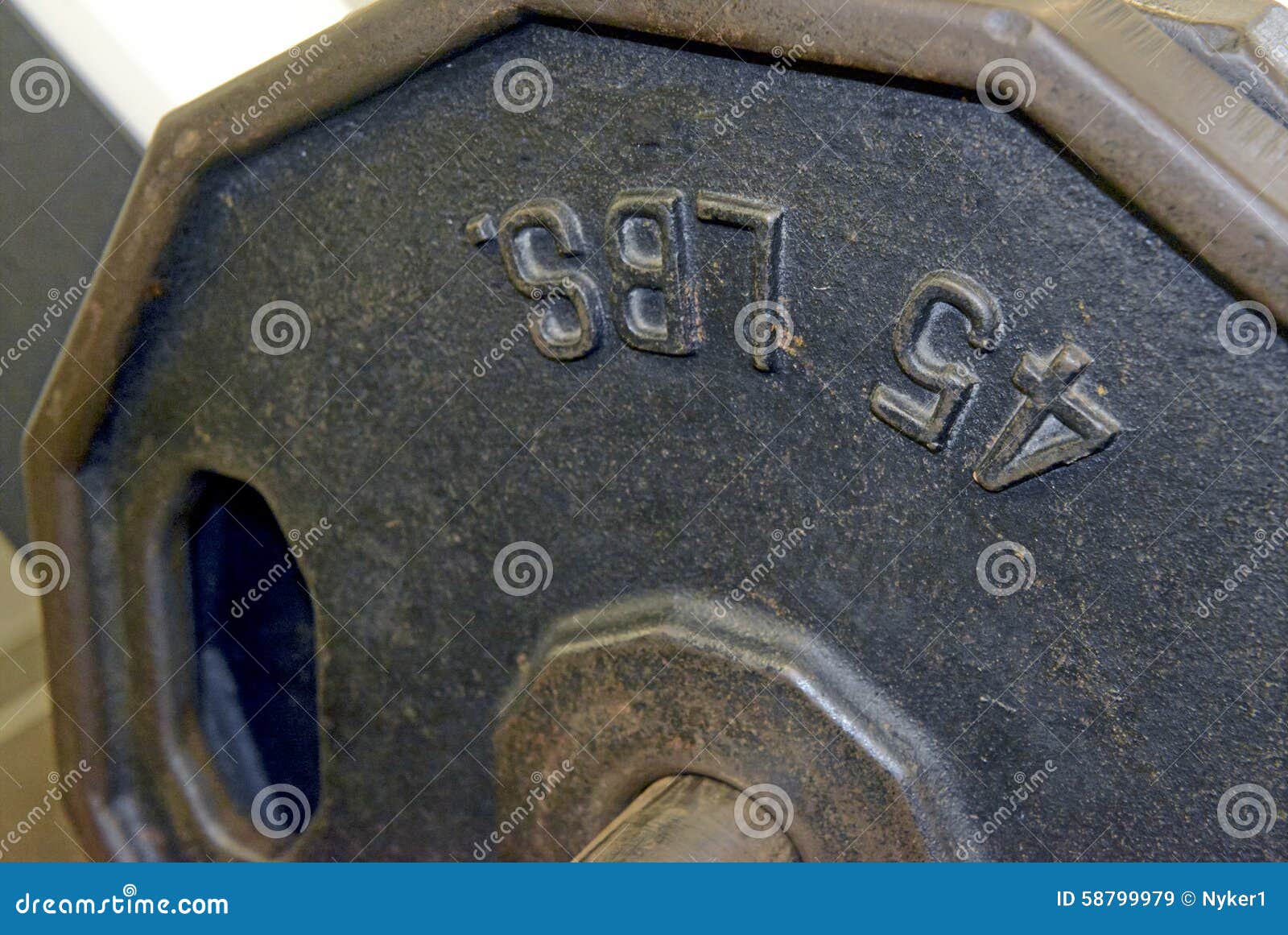 Iron Weight Plates and Exercise Equipment in Gym Stock Image - Image of ...