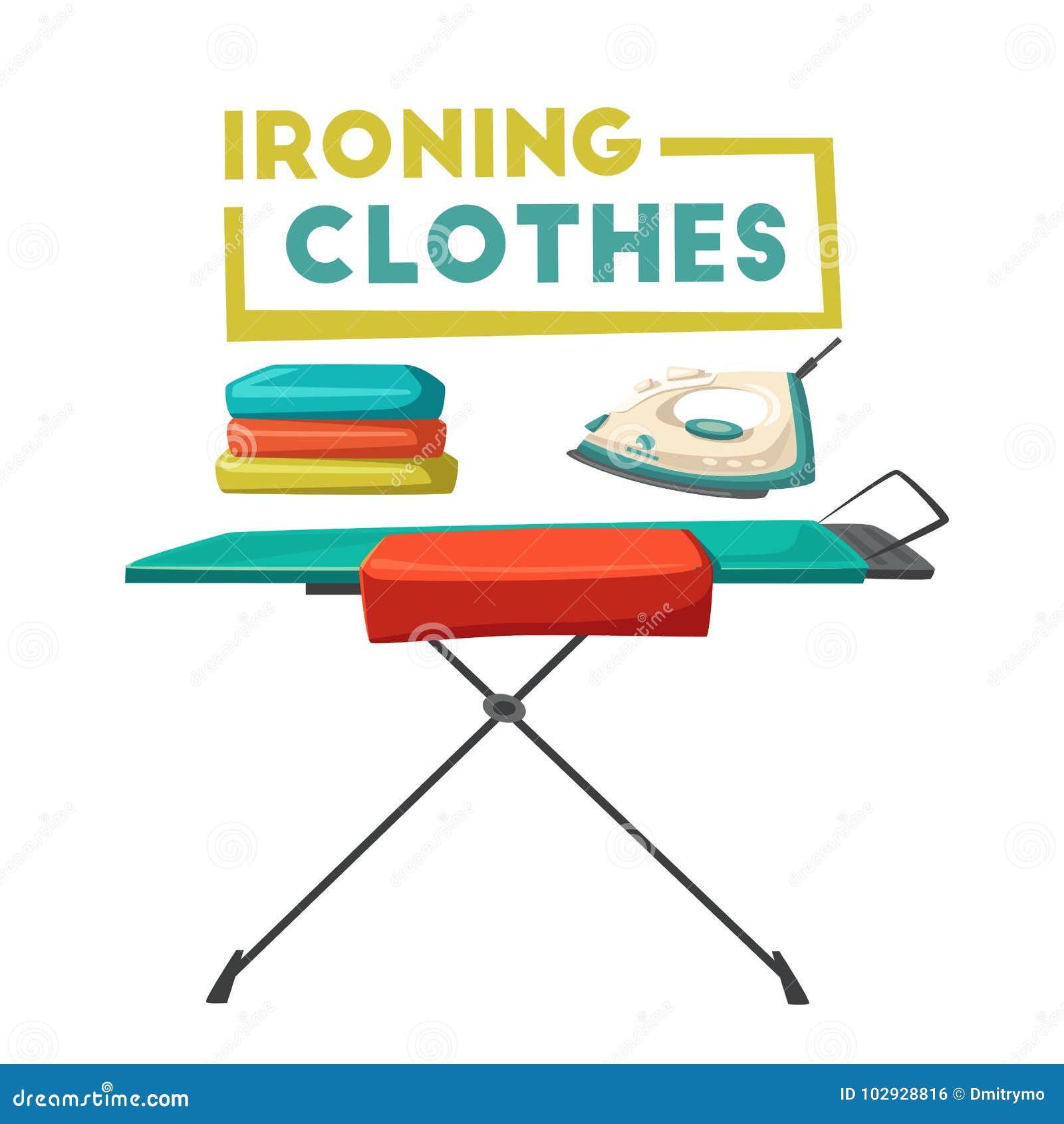 Ironing Board, Clothes. Cartoon Vector Illustration. Cleaning Theme Stock Vector - Illustration of banner, clean: 102928816 Ironing Board, Clothes. Cartoon Vector Illustration. Cleaning Theme Stock Vector - Illustration of banner, clean: 102928816
