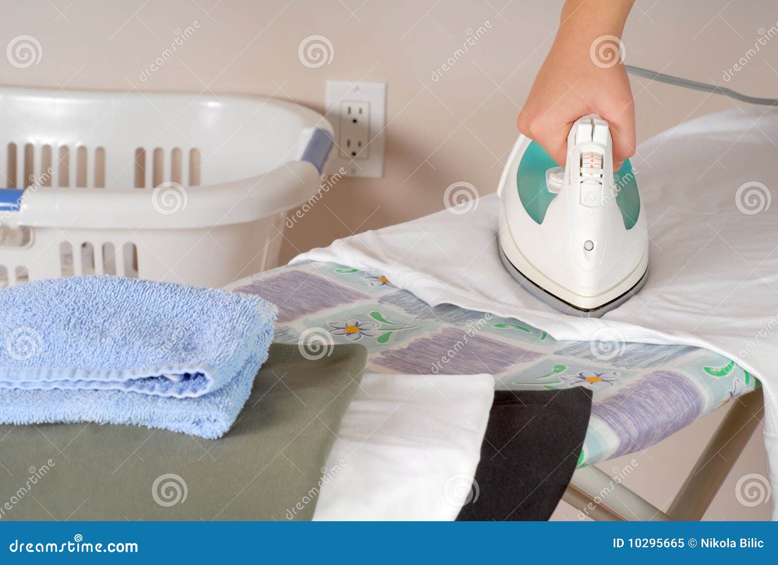 Ironing laundry stock image. Image of board, clothes 10295665