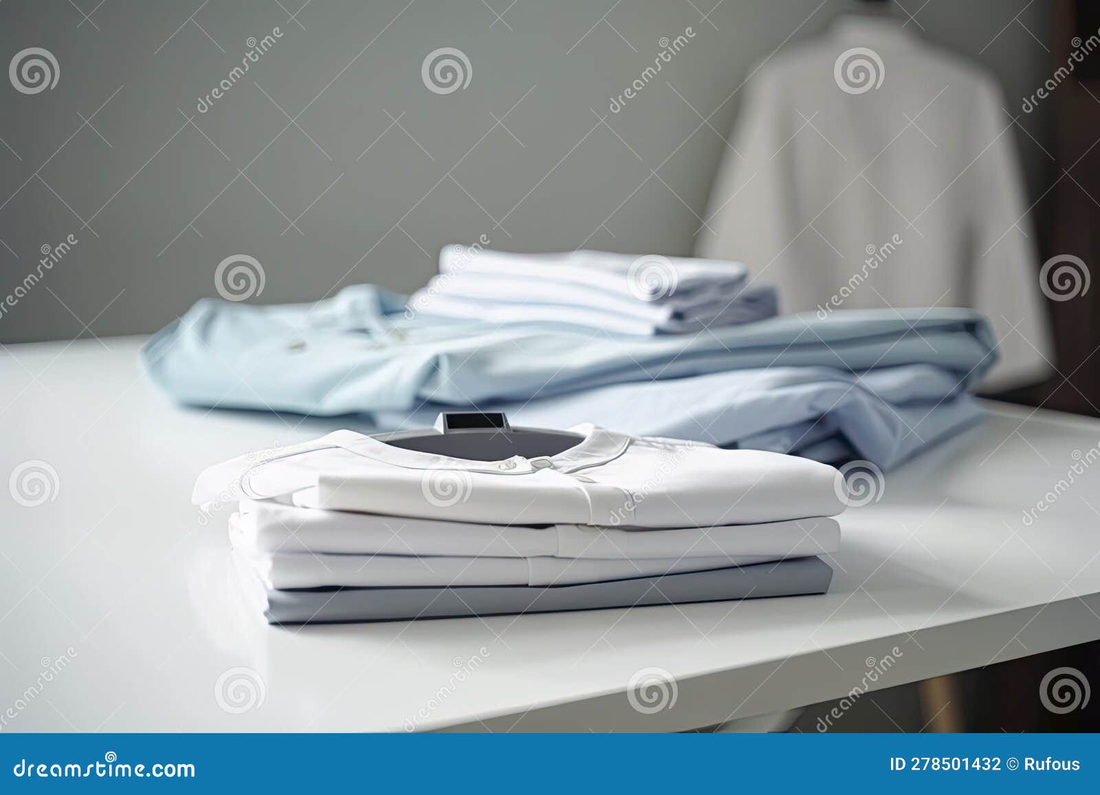 Ironing, Laundry, Clothes, Housekeeping and Objects Concept Close Up