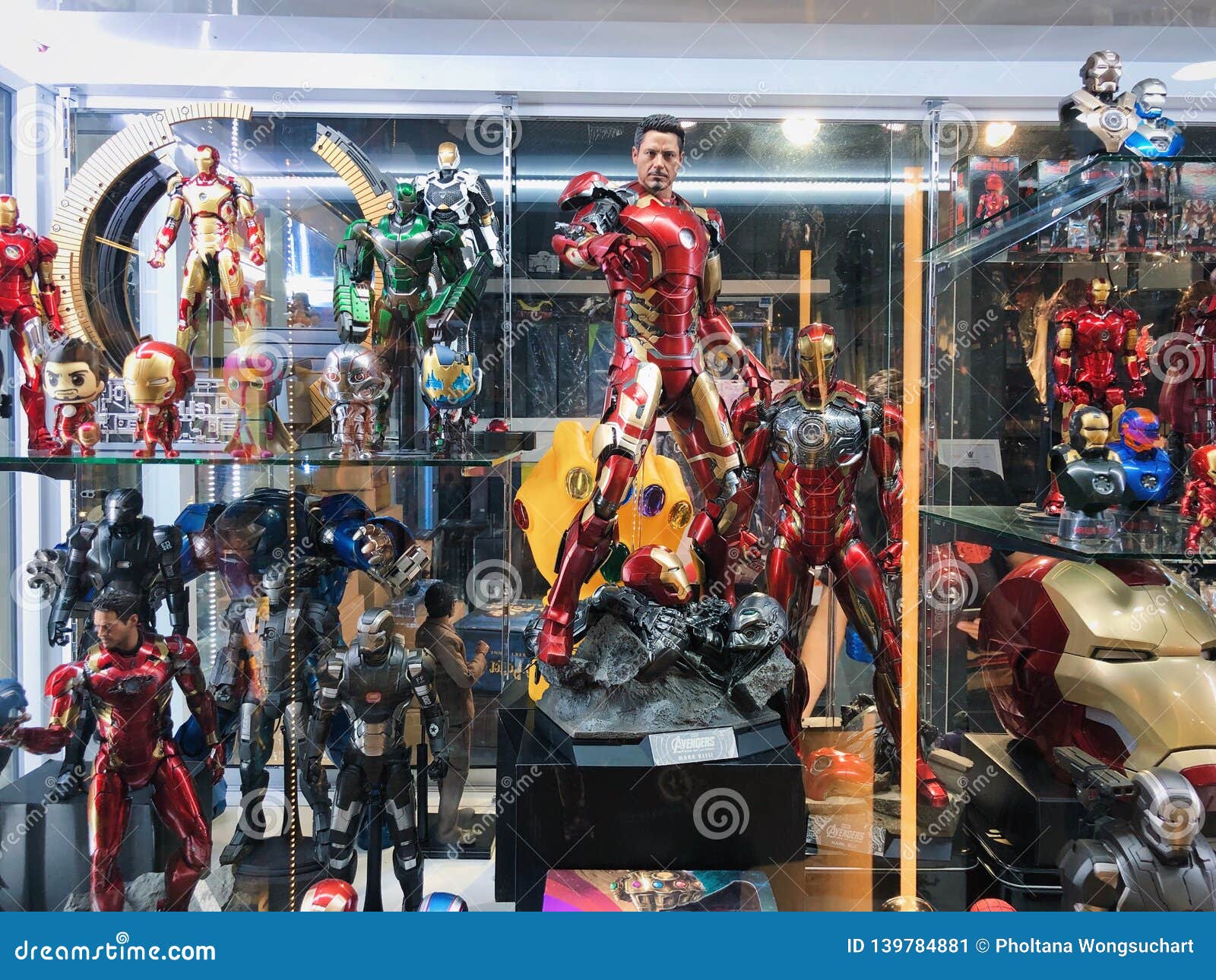 Iron Man Figures Collection Display