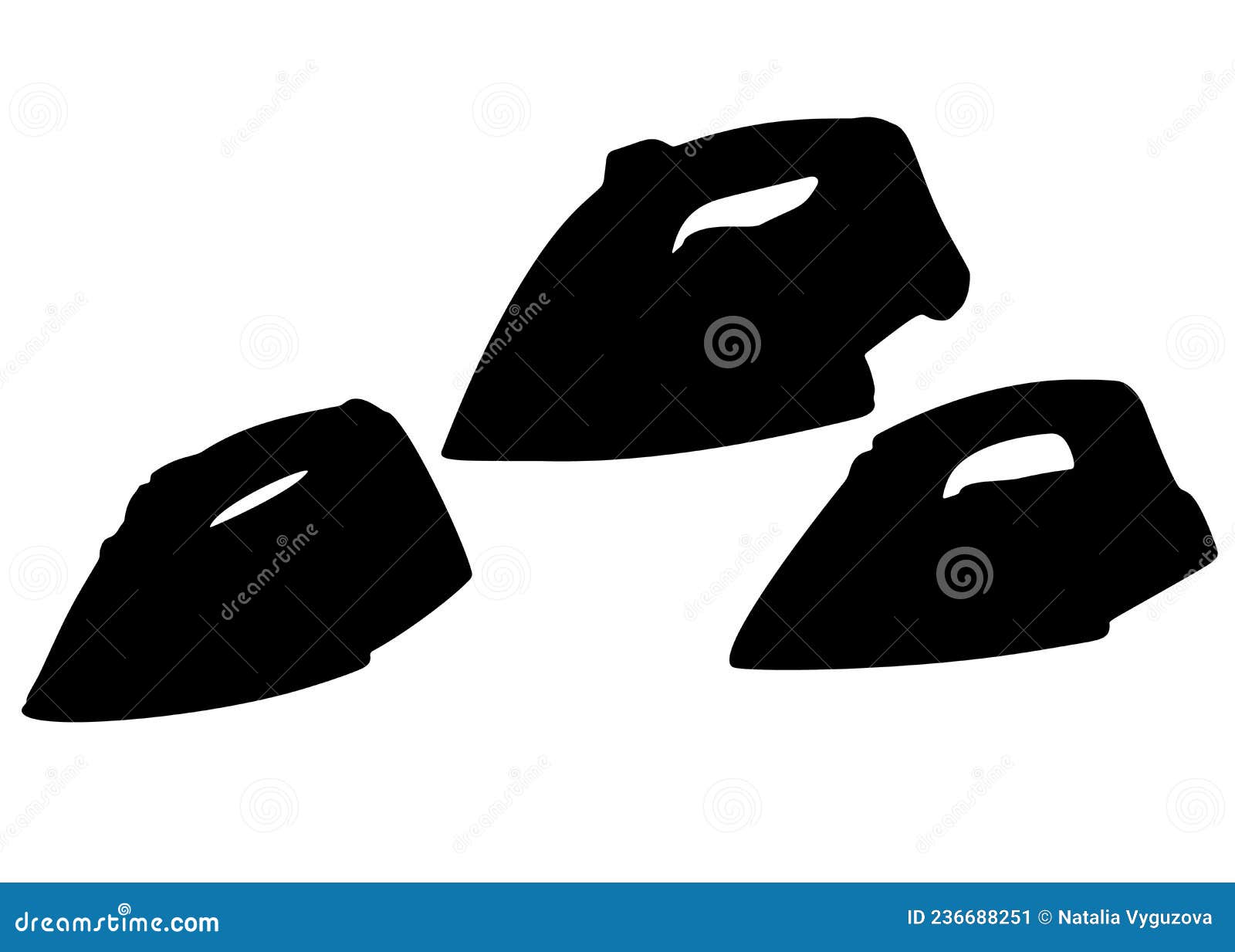 Irons for Ironing Linen Included. Stock Vector Illustration of linen