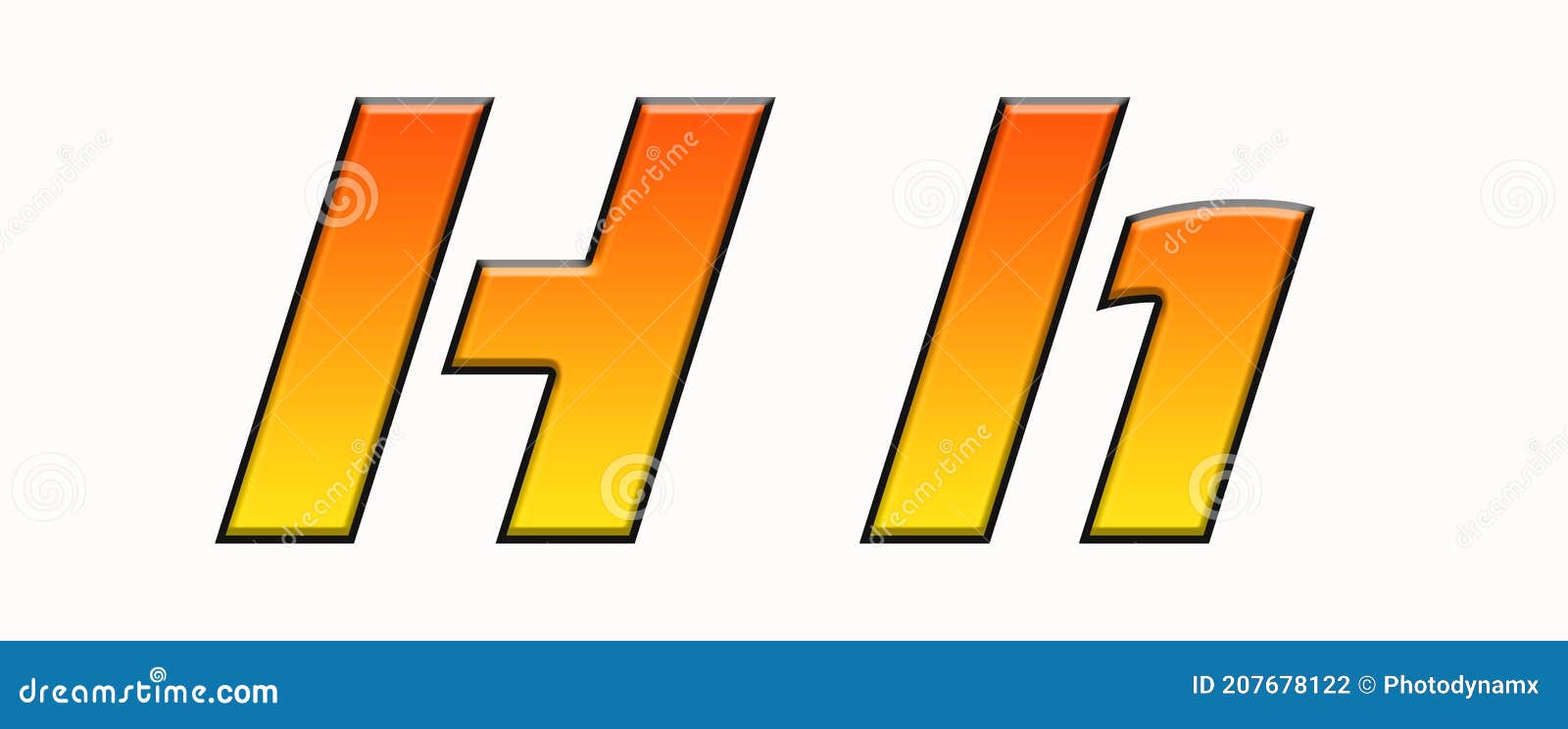 Ironstrike Gradient Sans Serif Alphabet Letters Calligraphy Letter