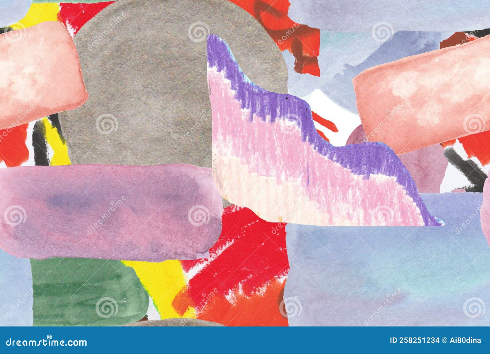 Irregular Graphic Paper Cut Outs. Creative Contemporary Geometric Paper