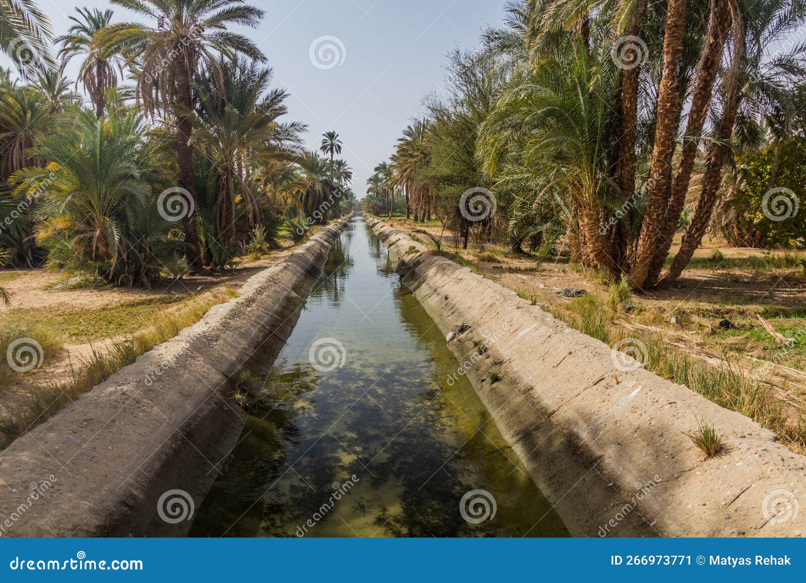 Irrigation Canal by the River Nile, Egy Stock Image Image of field