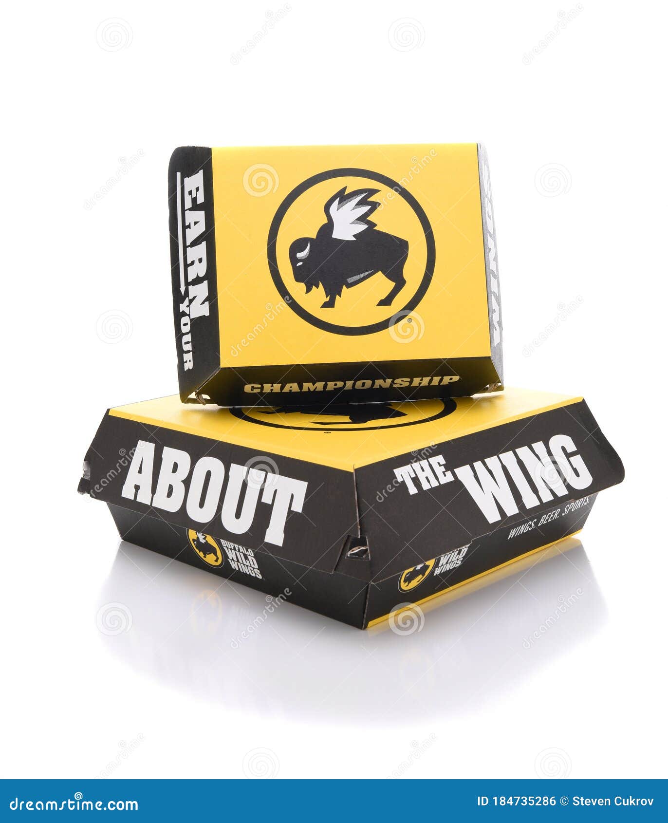 Buffalo Wild Wings Take-Out Boxes Editorial Photo - Image of sauce