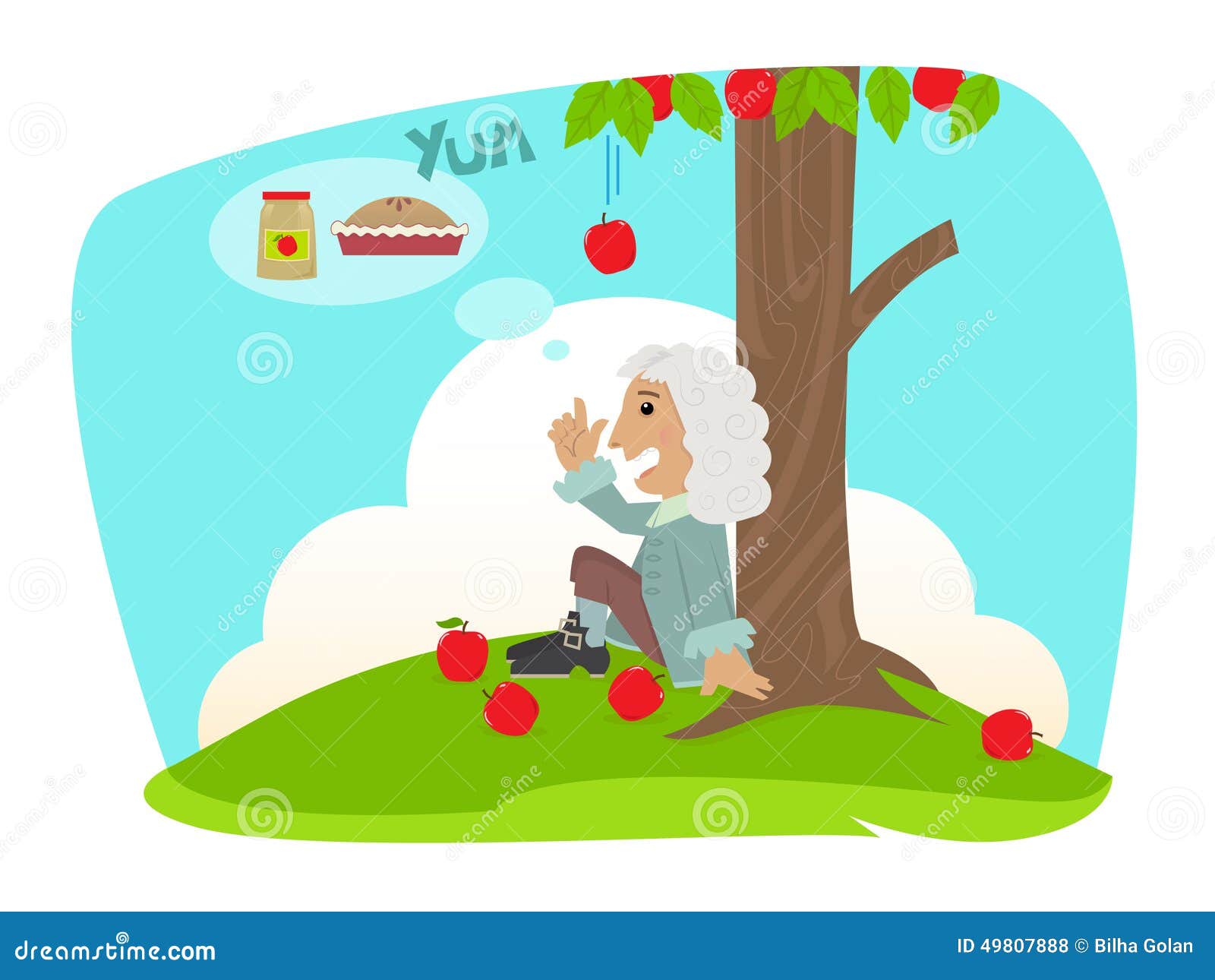 Isaac Applesauce stock vector. Illustration of science - 49807888