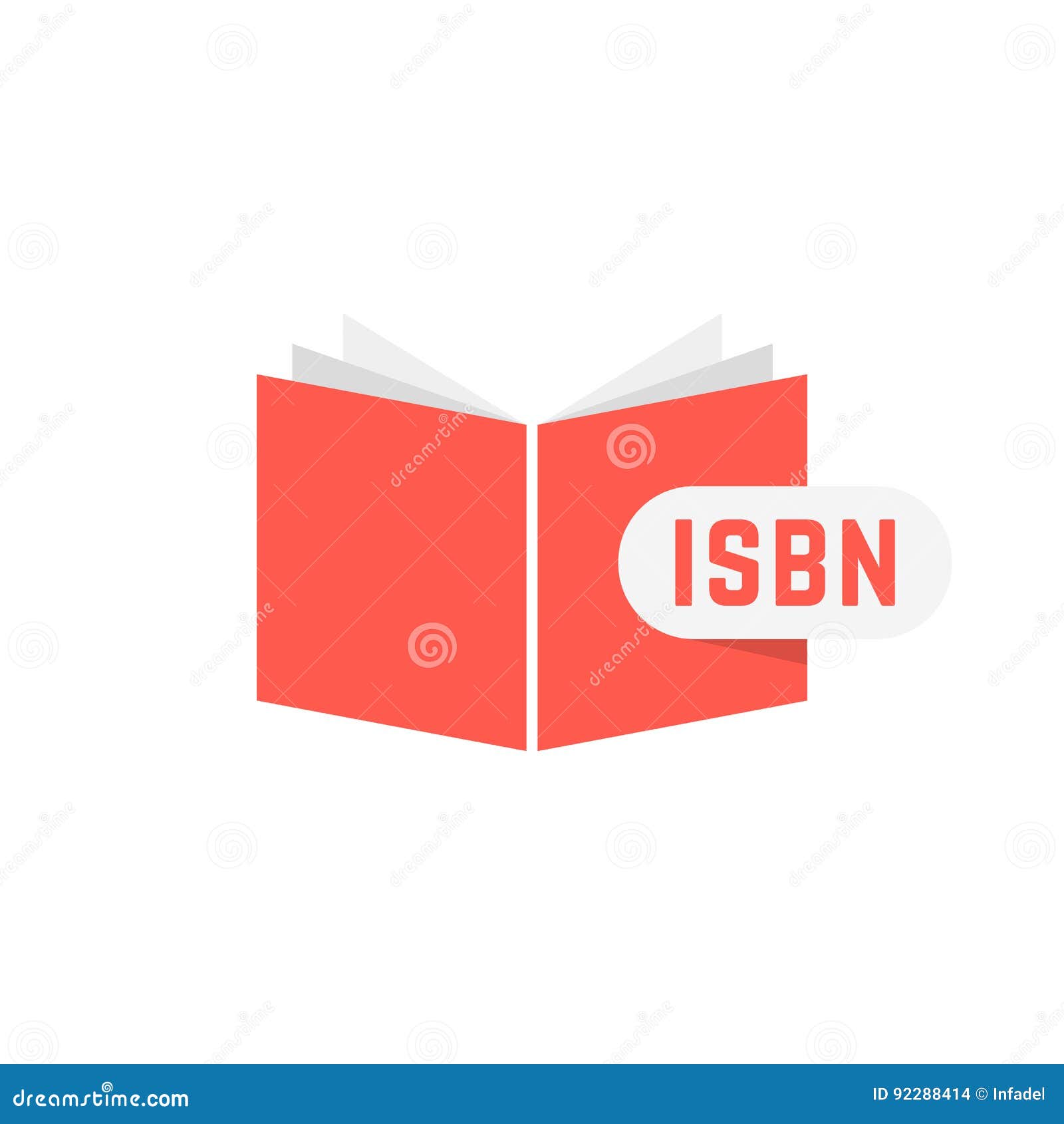 isbn sign with red book