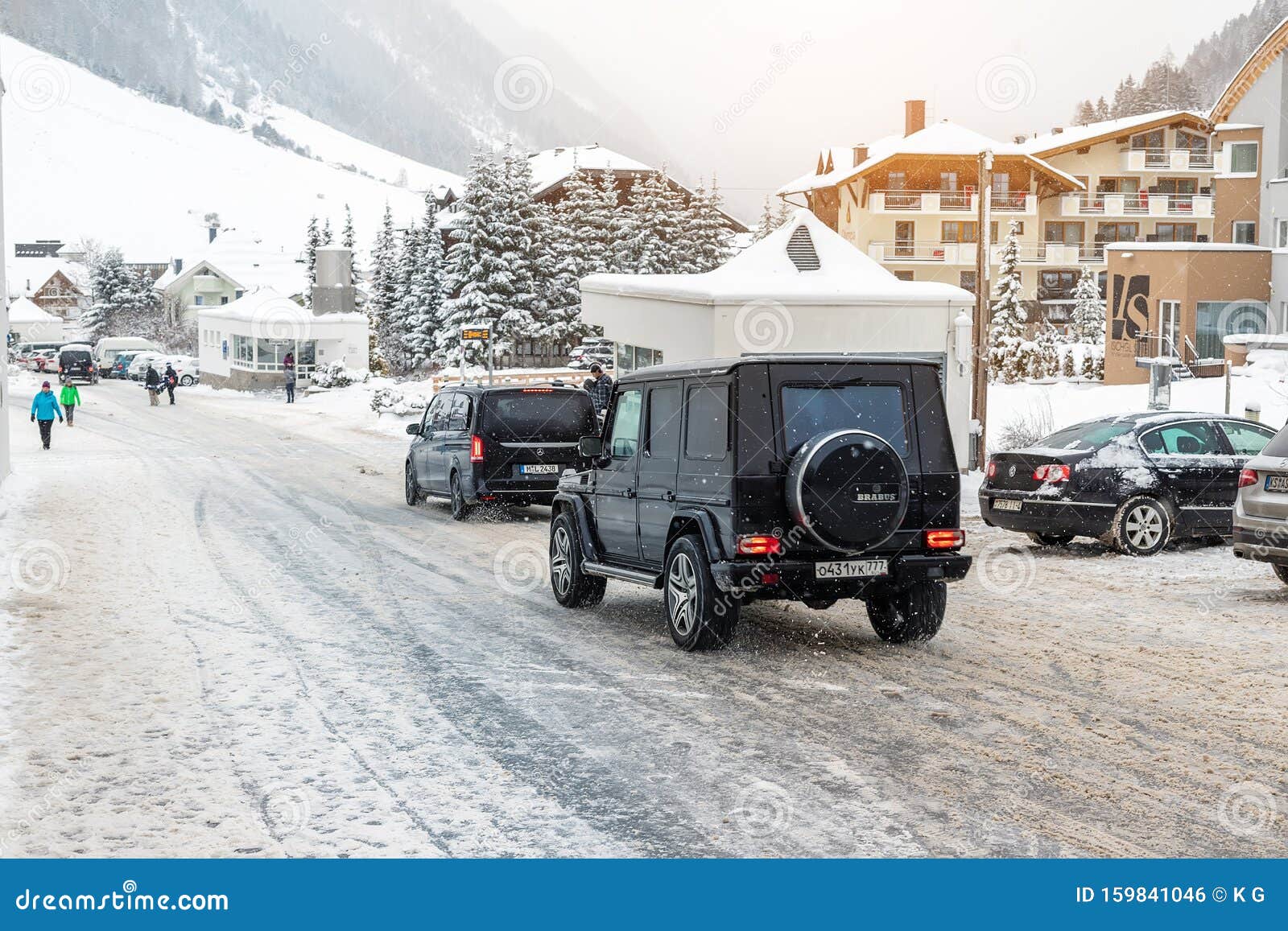 Ischgl Austria January 06th 18 Black Mercedes Benz G Class Suv Car With Russian License Plates Driving Along Center Of Editorial Photo Image Of Skiing Resort Ischgl Austria January 06th 18 Black Mercedes Benz G Class Suv Car With Russian License Plates Driving Along Center Of Editorial Photo Image Of Skiing Resort