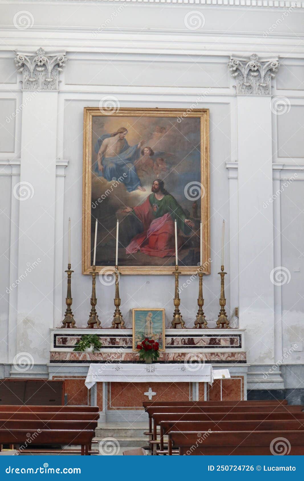 Chiesa Parrocchiale Di San Giuda Taddeo Apostolo Ischia - Tela Di San Giuda Taddeo Opera Di Vincenzo De Angelis