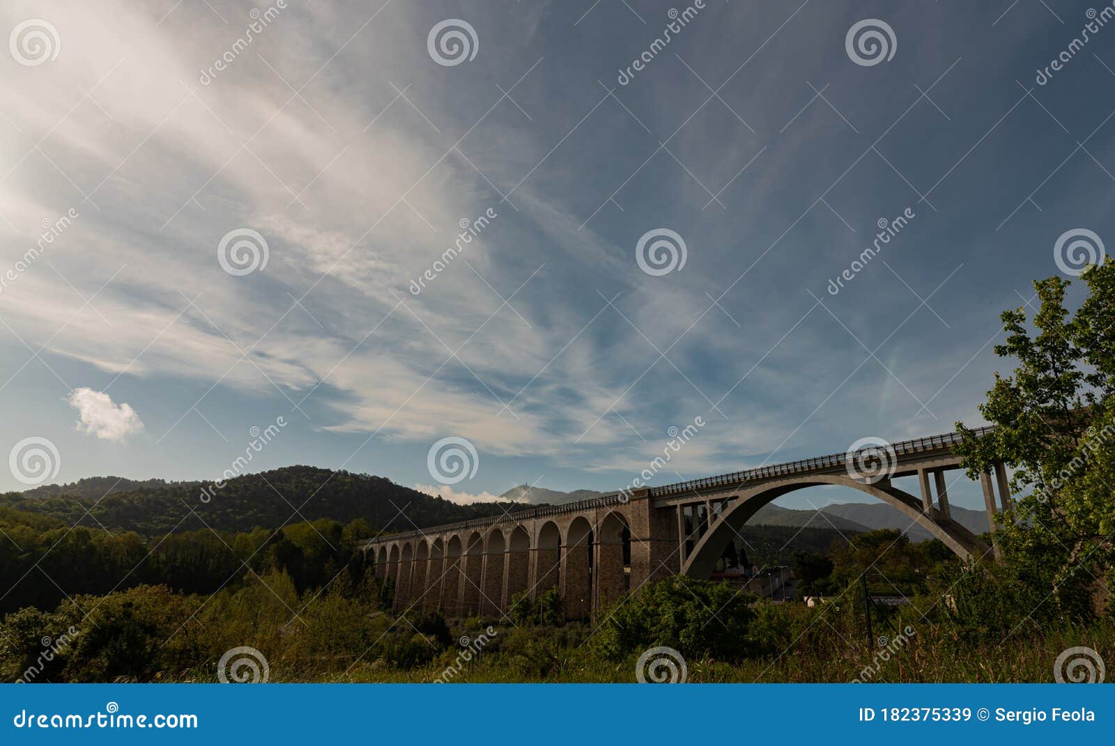 Isernia, Molise, Italy. Santo Spirito Railway Bridge Stock Image ...