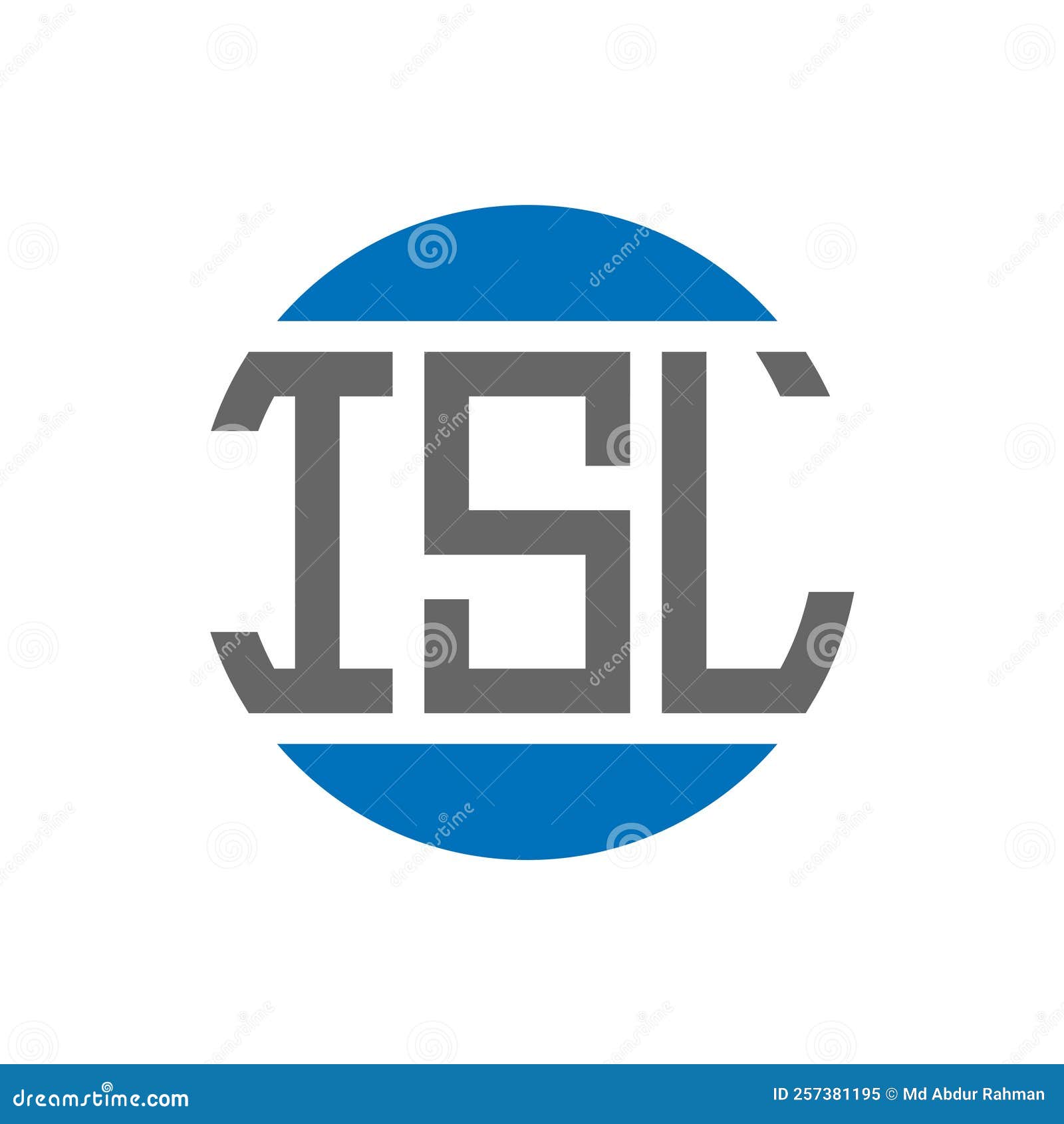 isl letter logo  on white background. isl creative initials circle logo concept. isl letter 