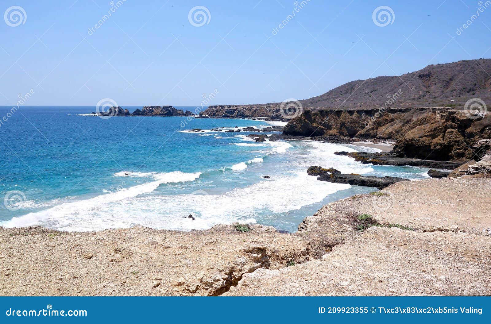 isla de la plata coastal line in ecuador