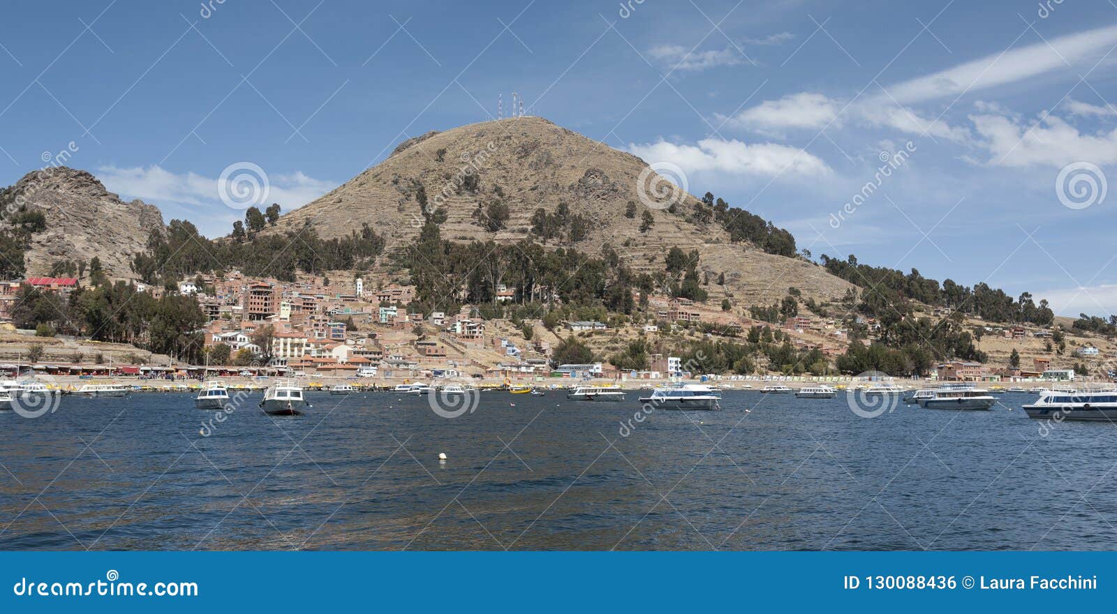isla del sol, on the titicaca lake, the largest highaltitude lake in the world 3808 mt