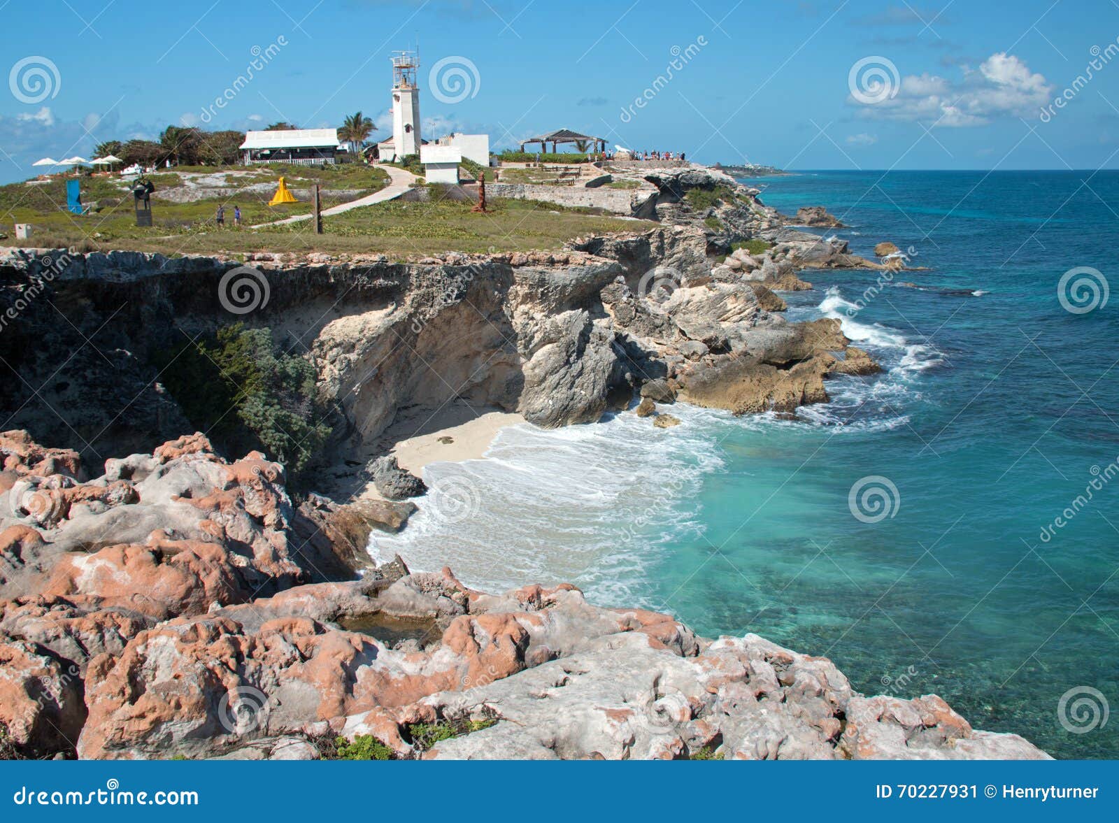 isla mujeres acantilado amanecer (cliff of the dawn) punta sur across from cancun mexico