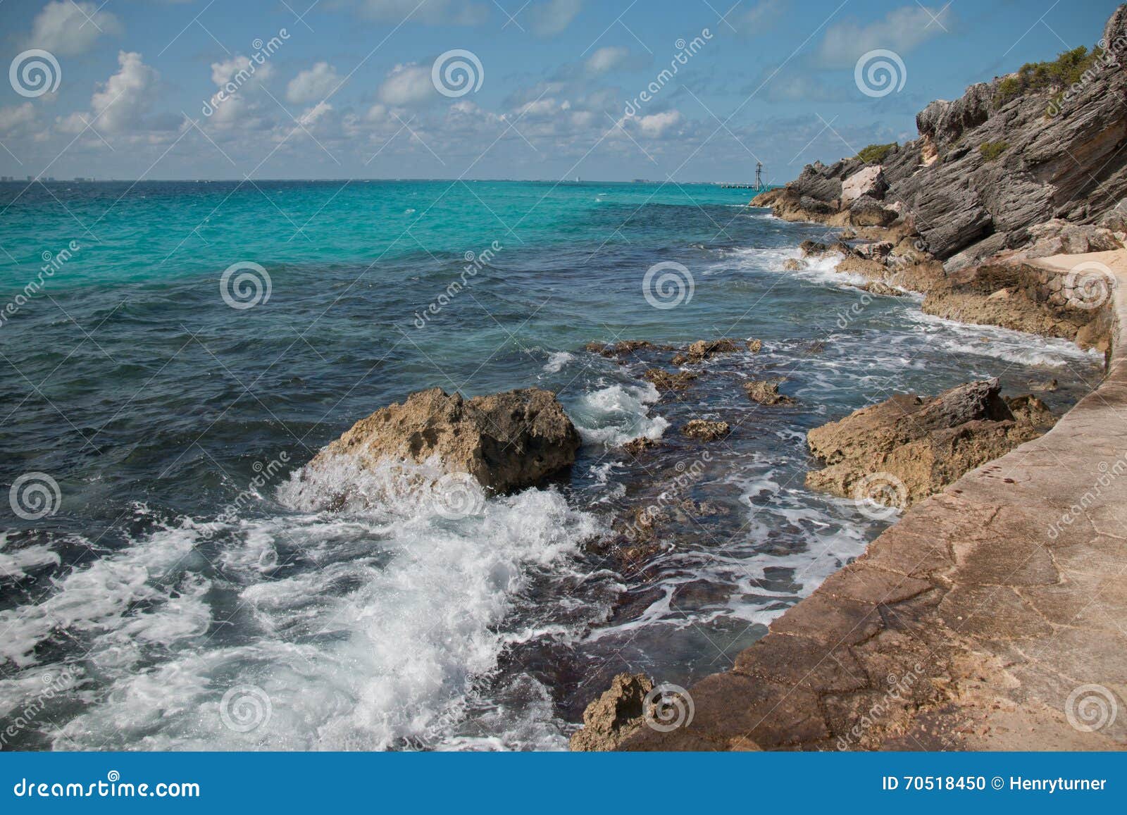 isla mujeres island - punta sur point also called acantilado del amanecer or cliff of the dawn