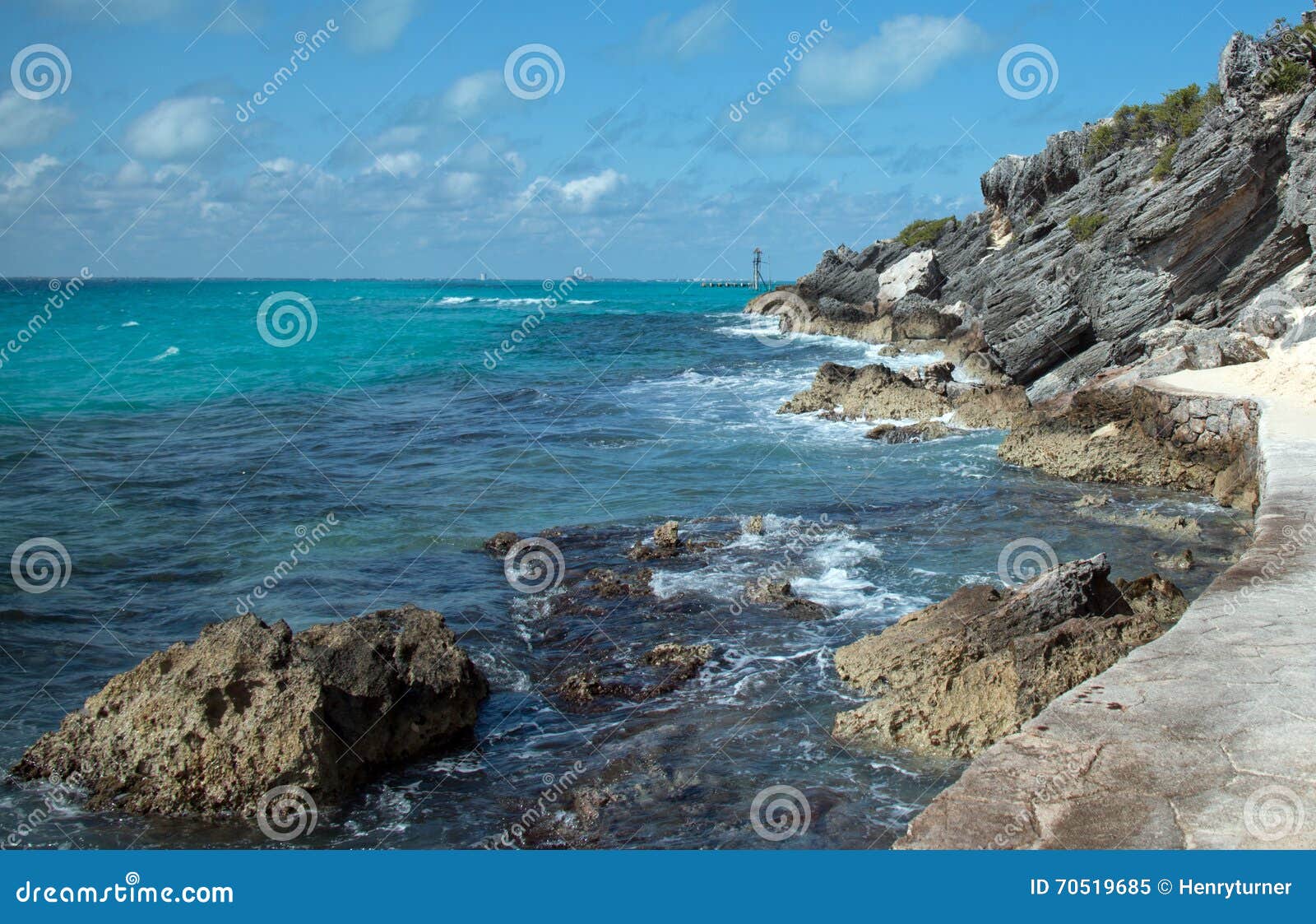 isla mujeres island - punta sur point also called acantilado del amanecer or cliff of the dawn