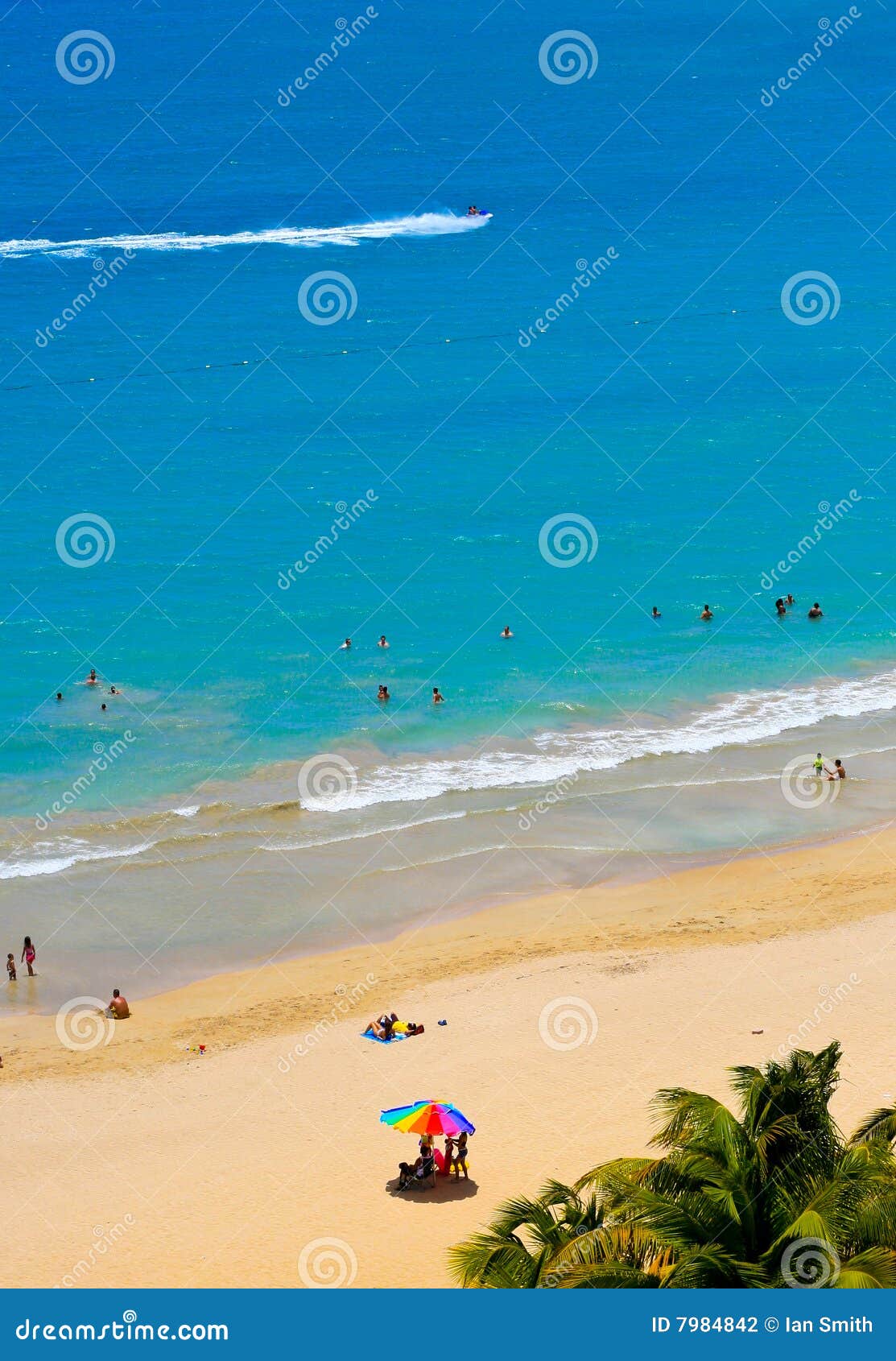 Isla Verde Beach, San Juan stock photo. Image of isla 7984842