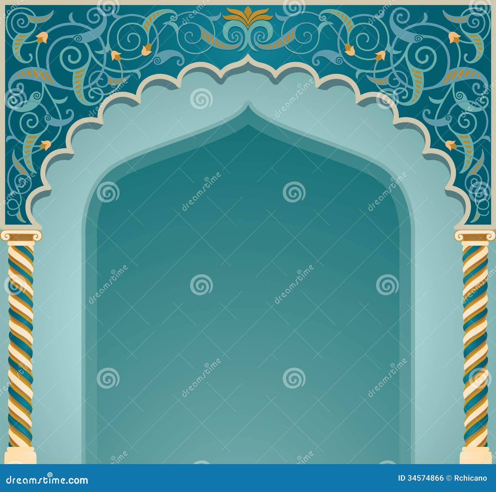 Islamic Arch Design Royalty Free Stock Image - Image: 34574866