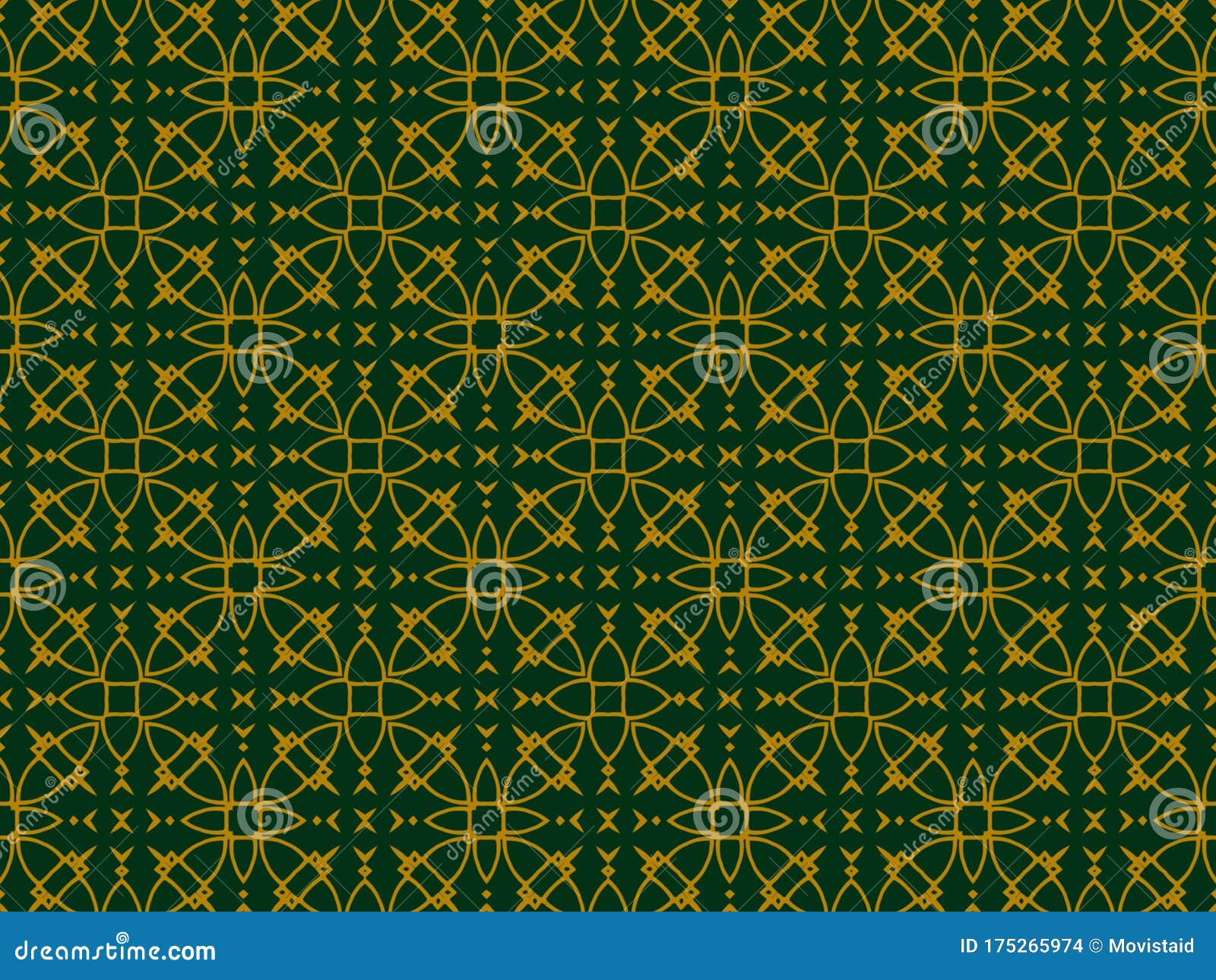 Islamic Art Pattern and Geometric Background Stock Illustration ...