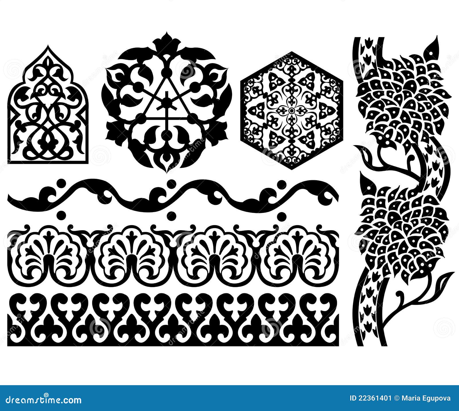 Islamic Design Elements Stock Image Image 22361401