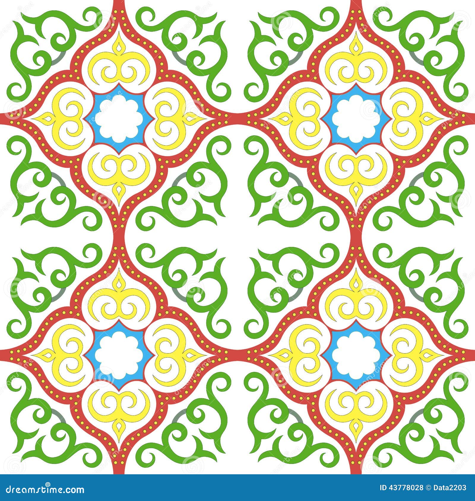  Islamic  Floral Pattern Motif Stock Vector Illustration 