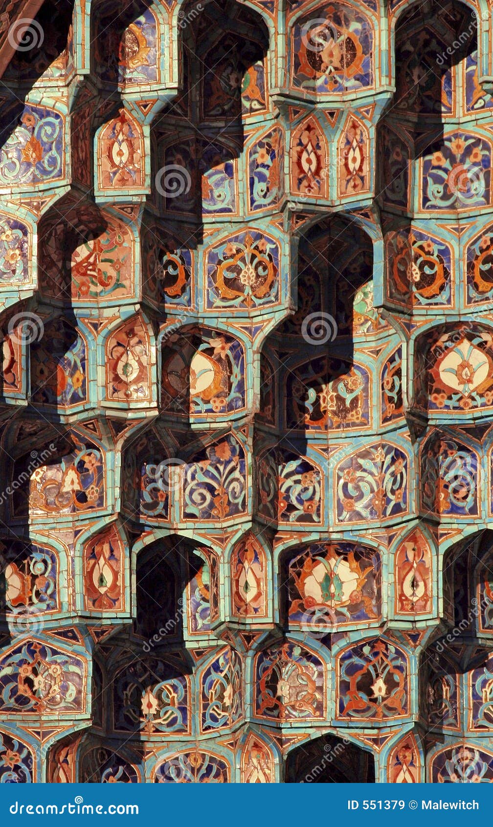 Islamic mosaic 2 stock image. Image of light, architecture 551379