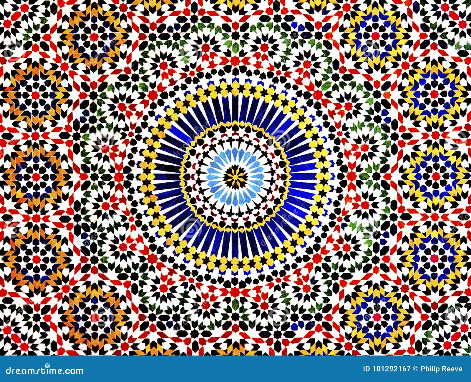 islamic mosaic, morocco.
