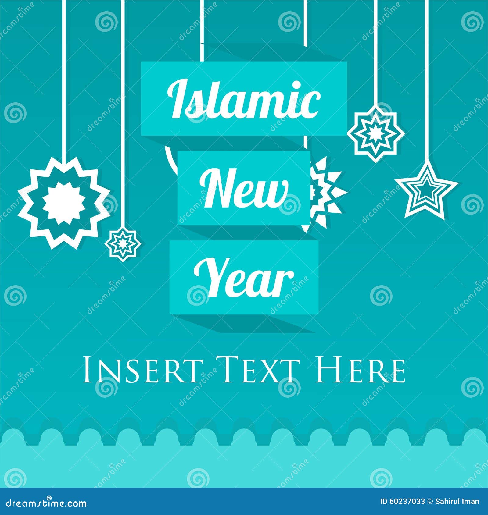 Islamic New Year Vector Template Stock Vector - Image 