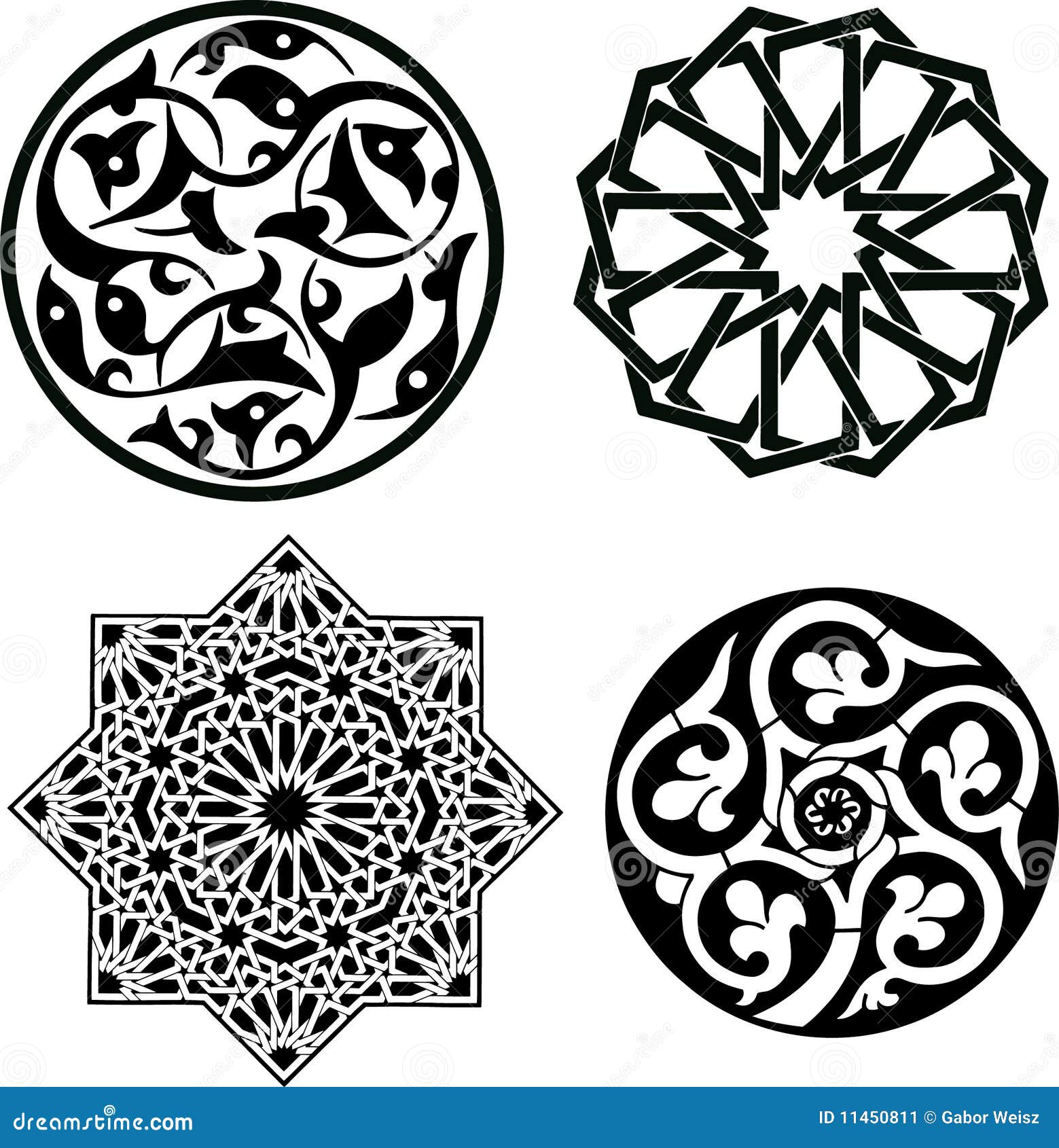 Islamic ornaments stock vector Illustration of motif 