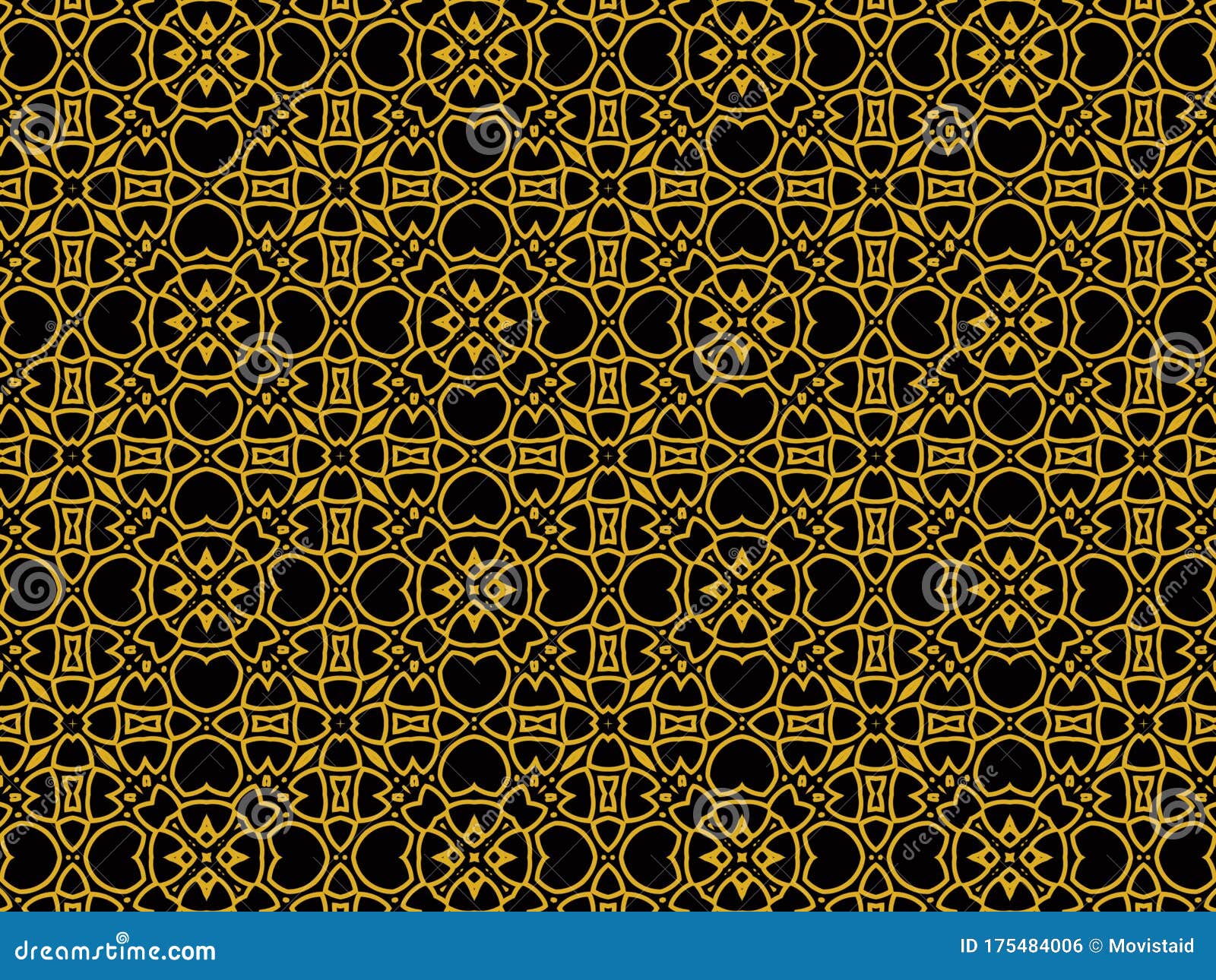 Islamic Pattern. Geometric Background Stock Illustration - Illustration ...