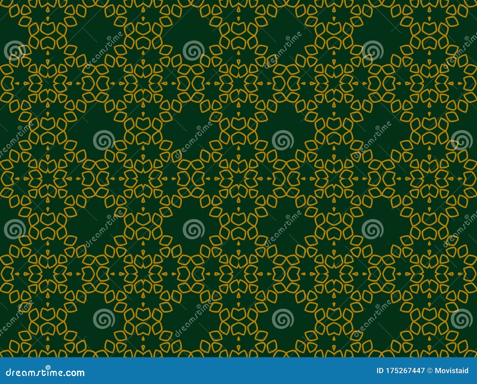 Islamic Art Pattern and Geometric Background Stock Illustration ...