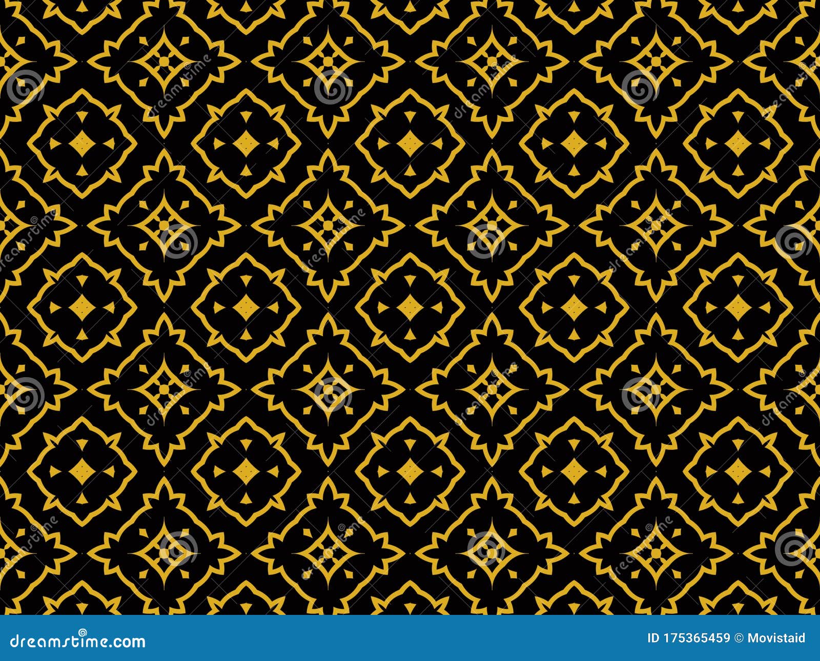 Islamic Pattern. Geometric Background Stock Illustration - Illustration ...