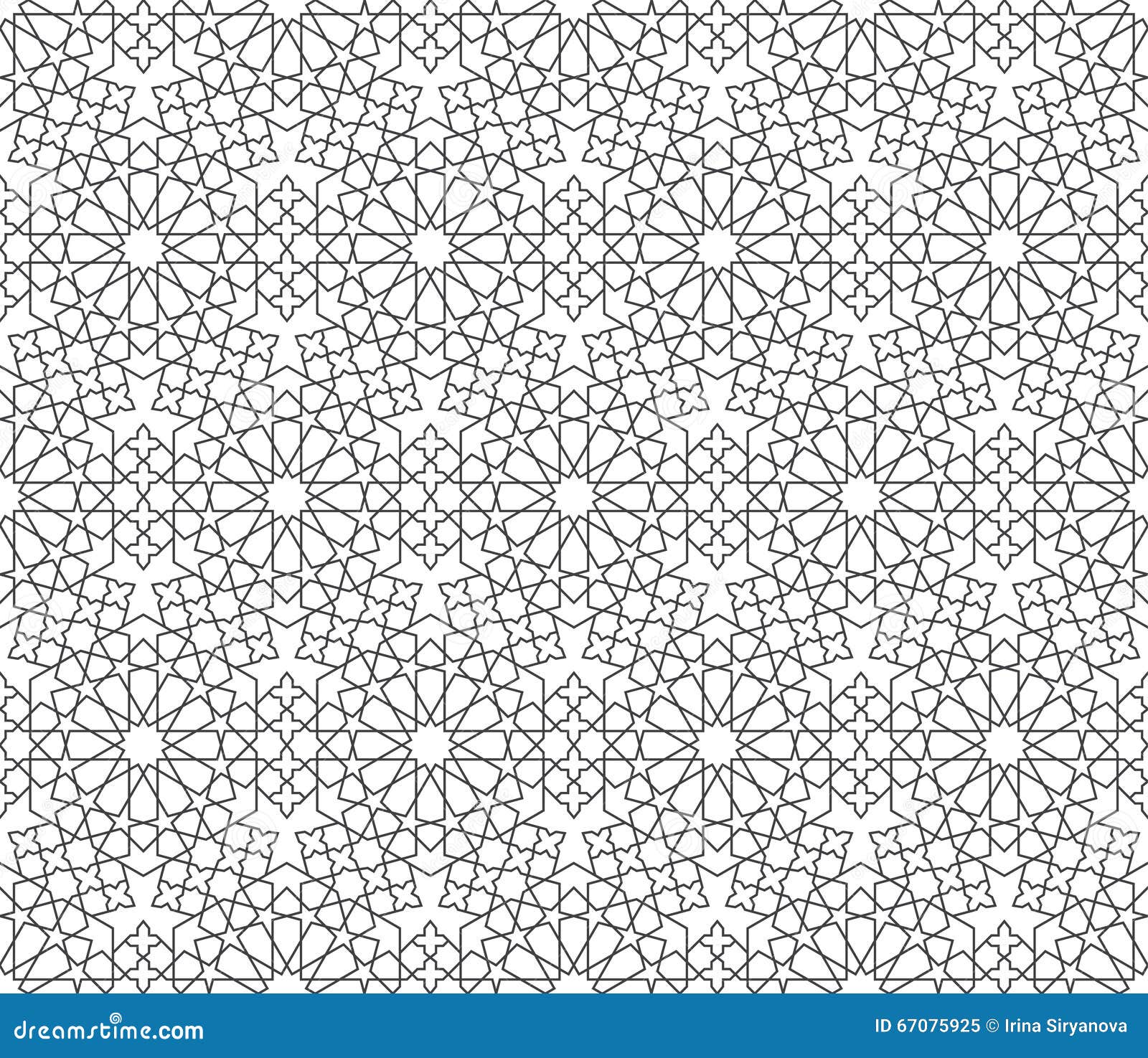 Islamic seamless vector stock vector. Illustration of arabesque - 67075925