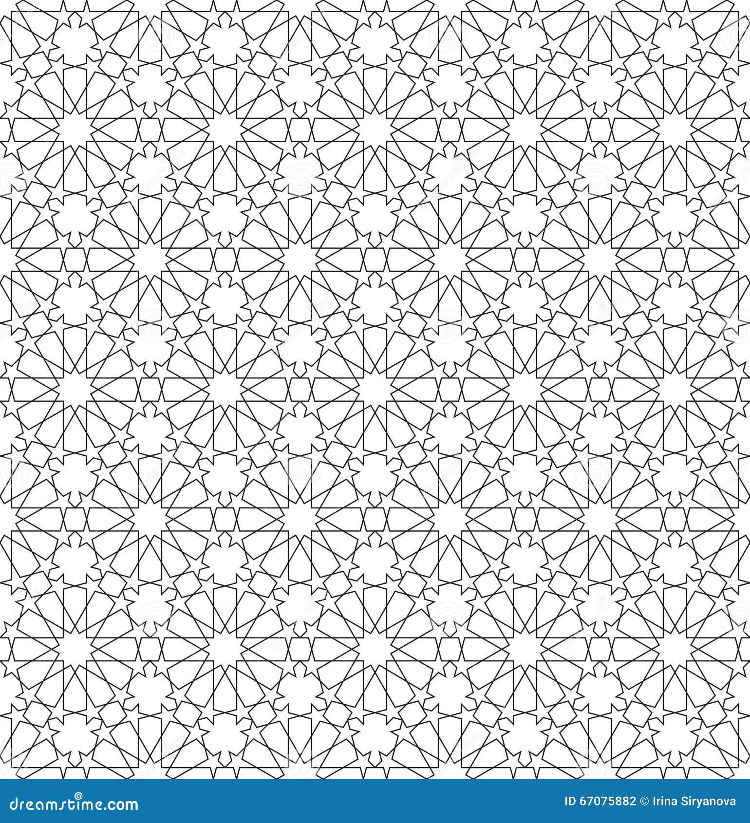 Islamic seamless vector stock vector. Illustration of arab - 67075882