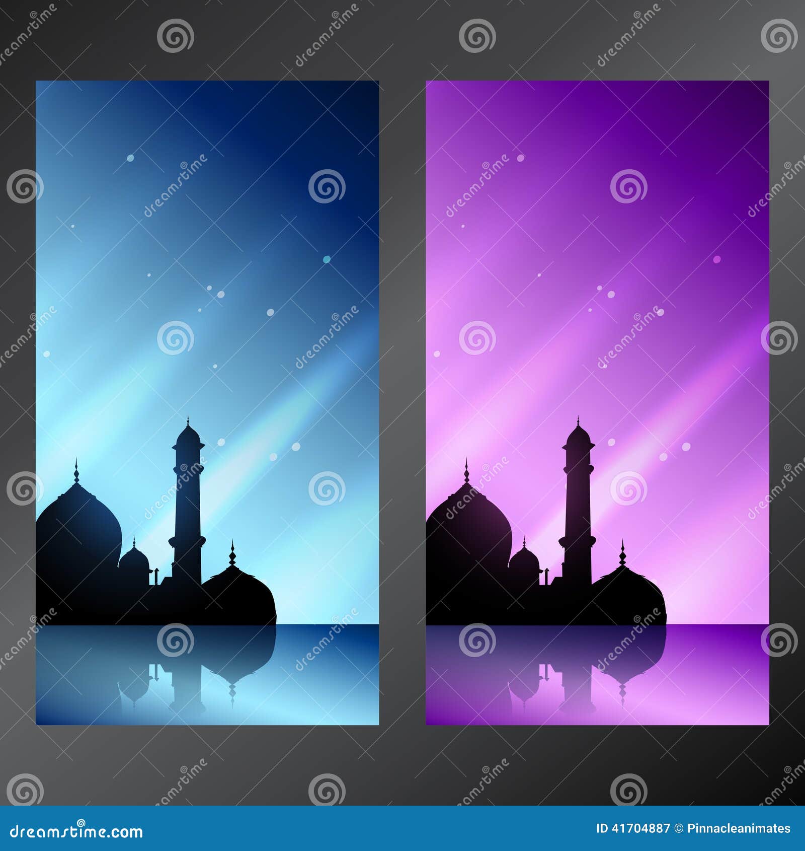 Islamic Set Of Banner Stock Vector - Image: 41704887