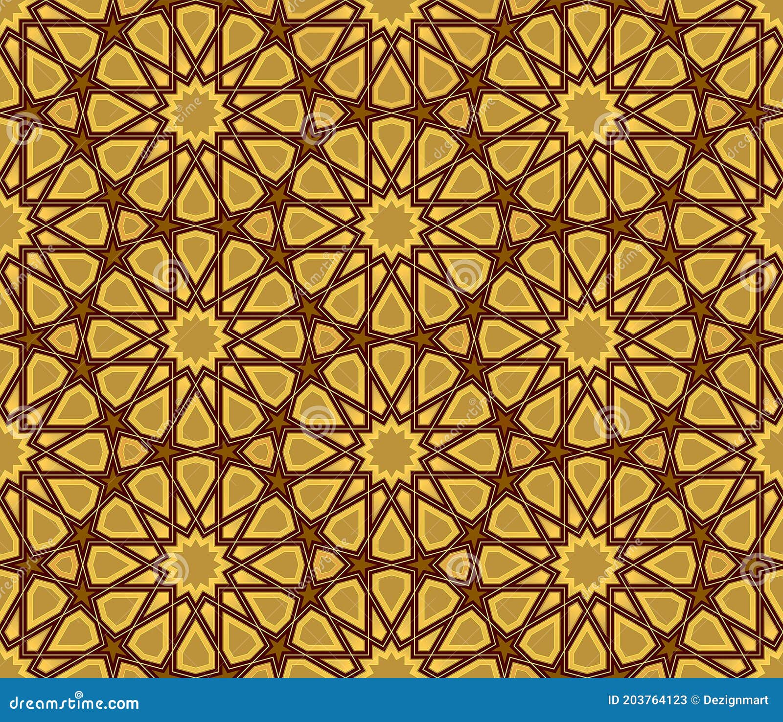Islamic Star Pattern Background Stock Illustration - Illustration of ...