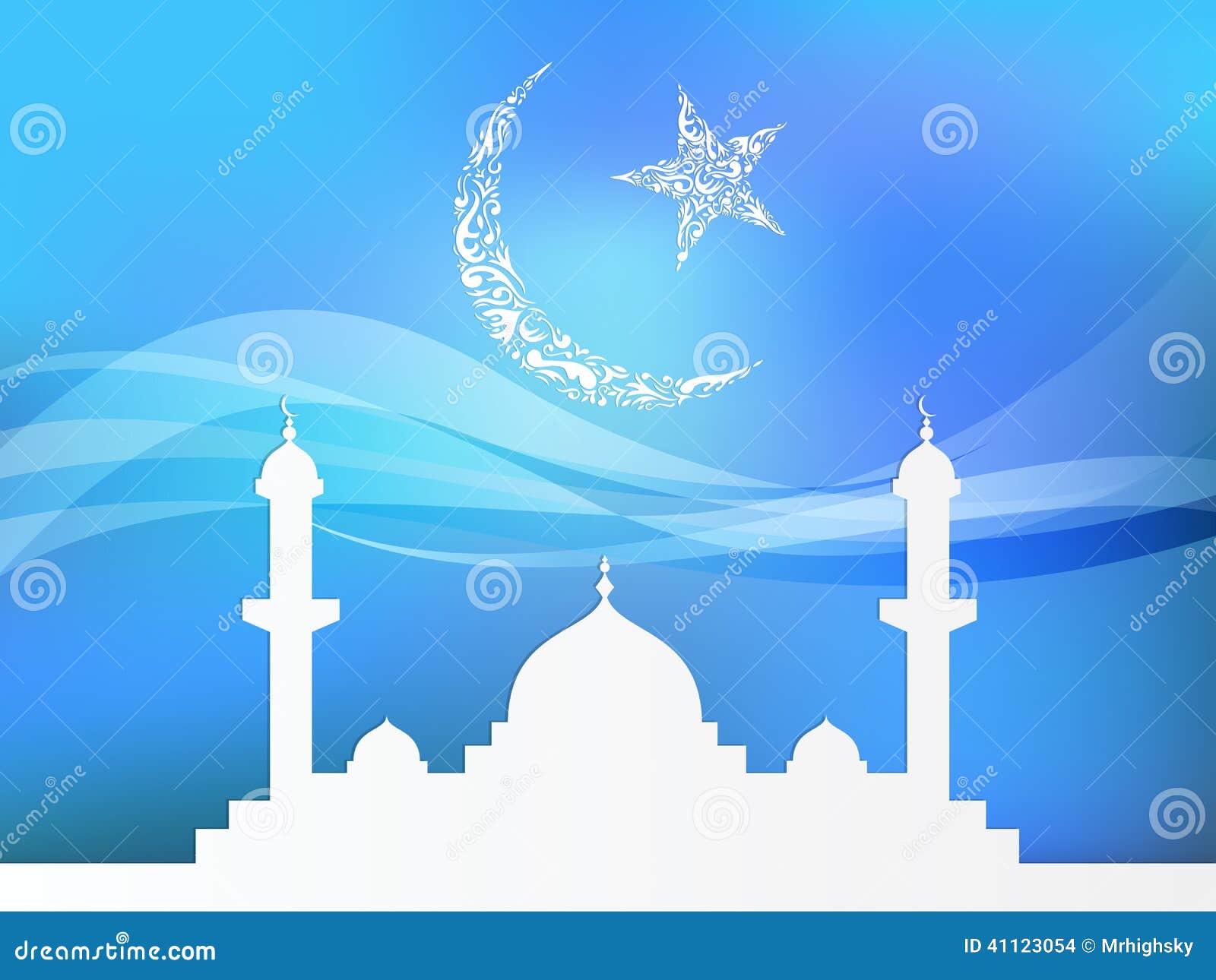 Islamic Theme Background Stock Vector - Image: 41123054