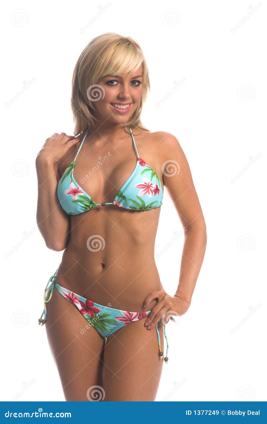 island bikini blonde